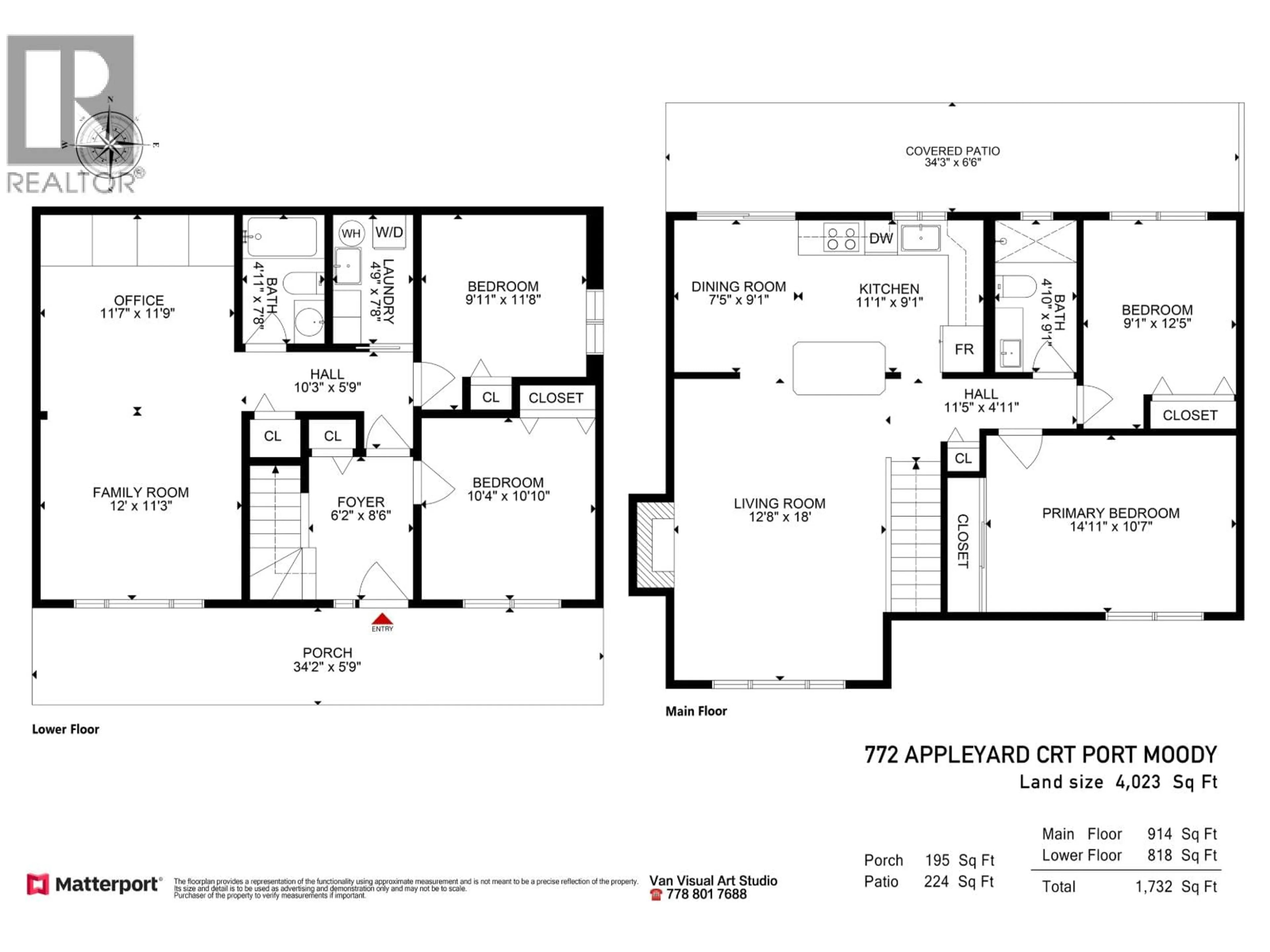 Floor plan for 772 APPLEYARD COURT, Port Moody British Columbia V3H3X1