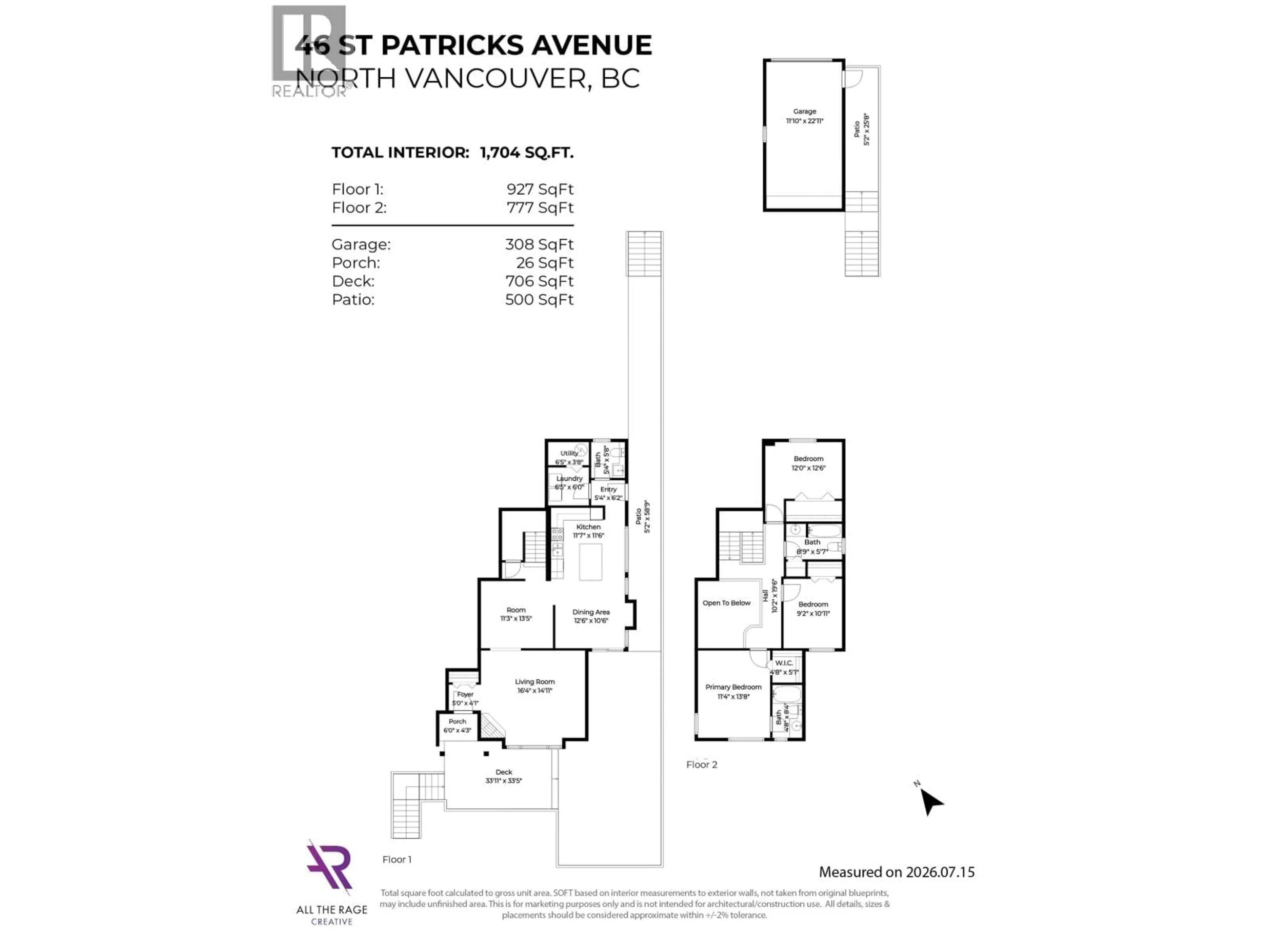 Floor plan for 46 ST. PATRICKS AVENUE, North Vancouver British Columbia V7L3N1