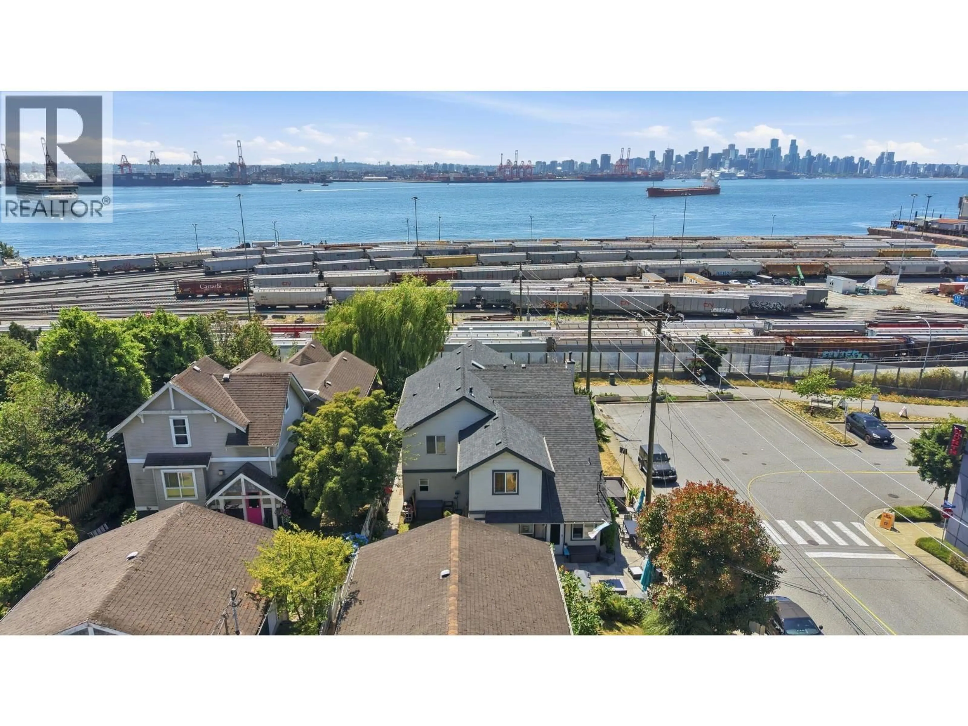 A pic from outside/outdoor area/front of a property/back of a property/a pic from drone, water/lake/river/ocean view for 46 ST. PATRICKS AVENUE, North Vancouver British Columbia V7L3N1