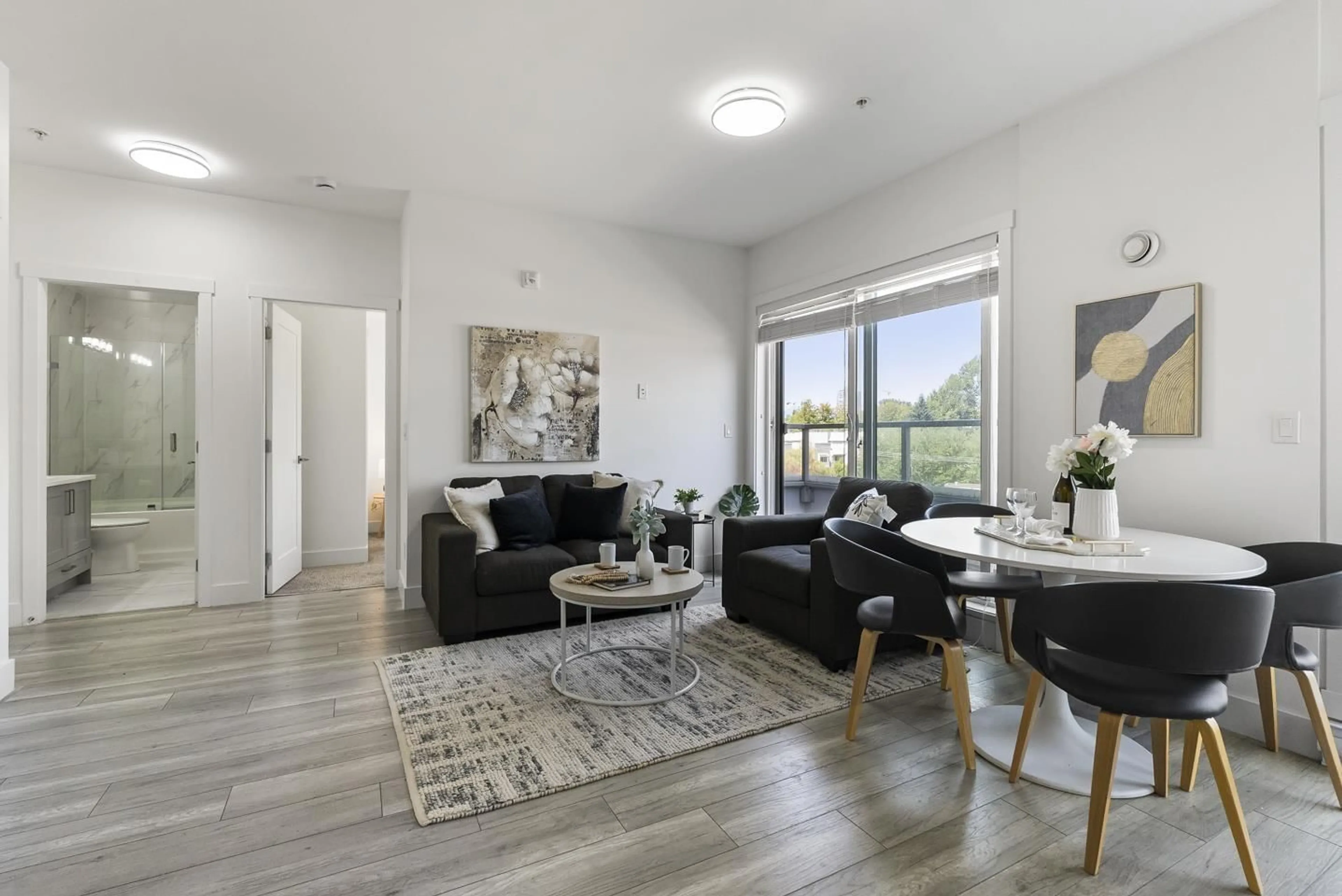 Living room with furniture, unknown for 505 - 13978 FRASER HIGHWAY, Surrey British Columbia V3T0P2