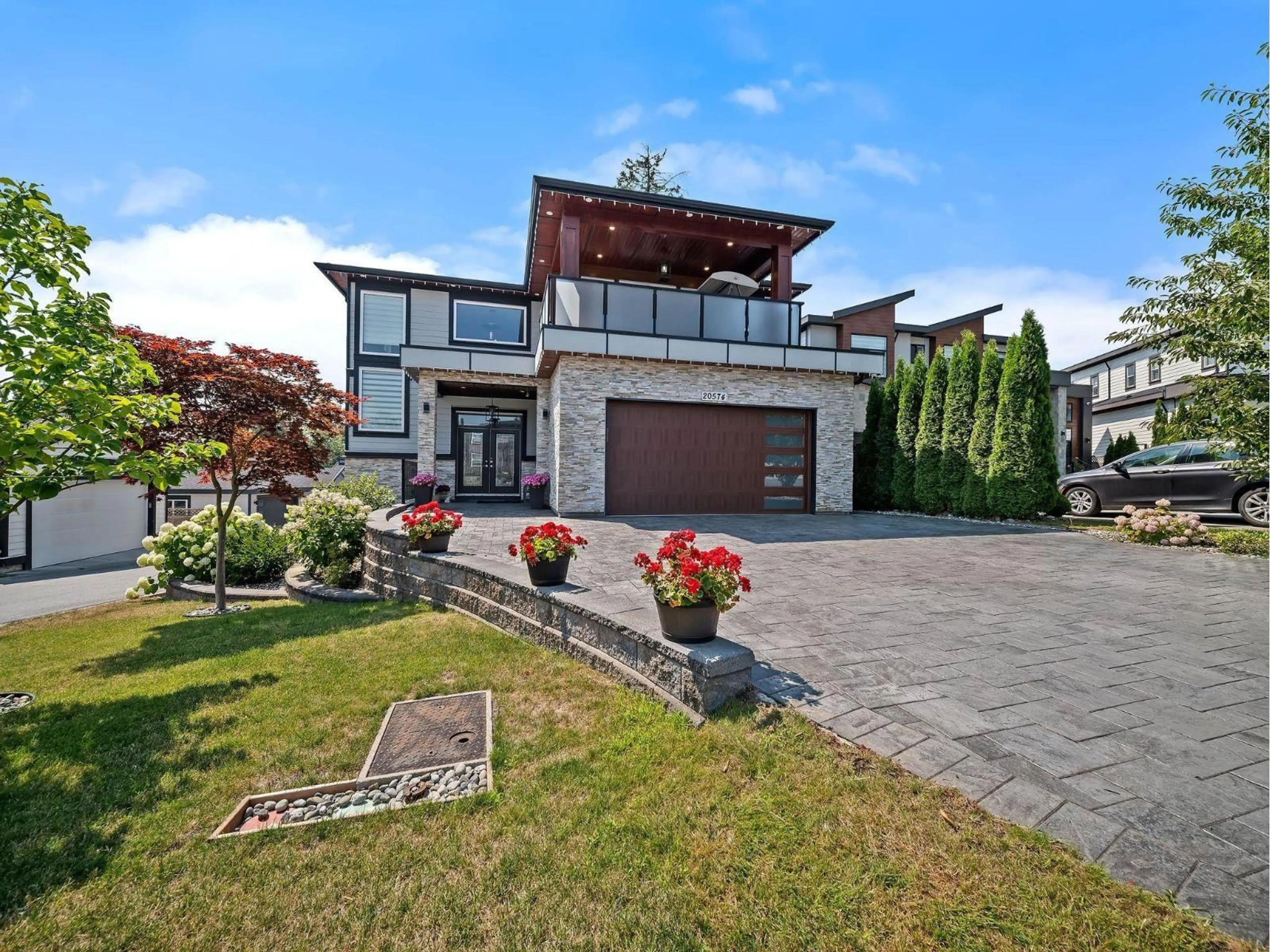 Home with brick exterior material, street for 20574 71 AVENUE, Langley British Columbia V2Y3J9