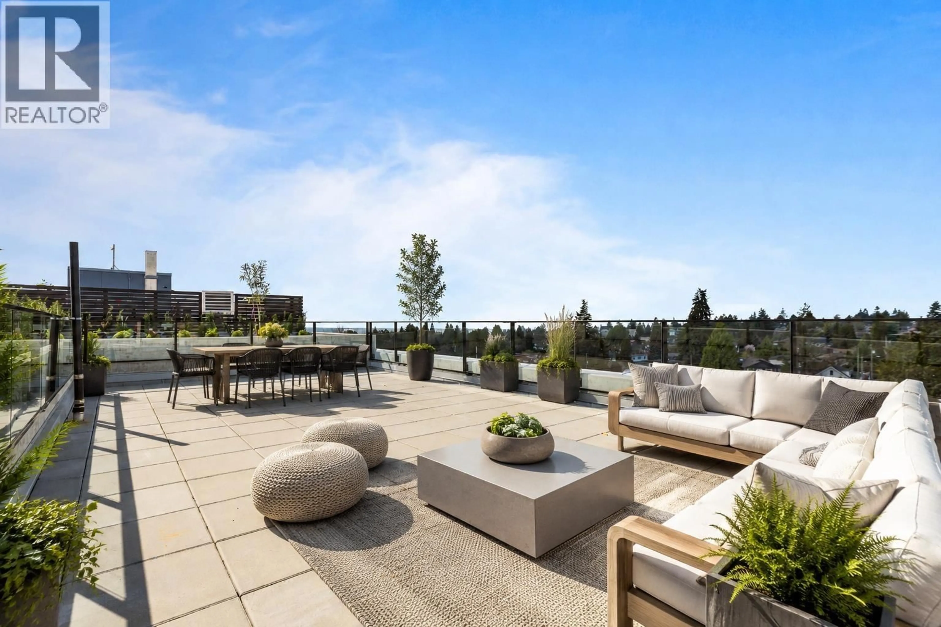 Patio, water/lake/river/ocean view for 603 - 6859 CAMBIE STREET, Vancouver British Columbia V6P0M4