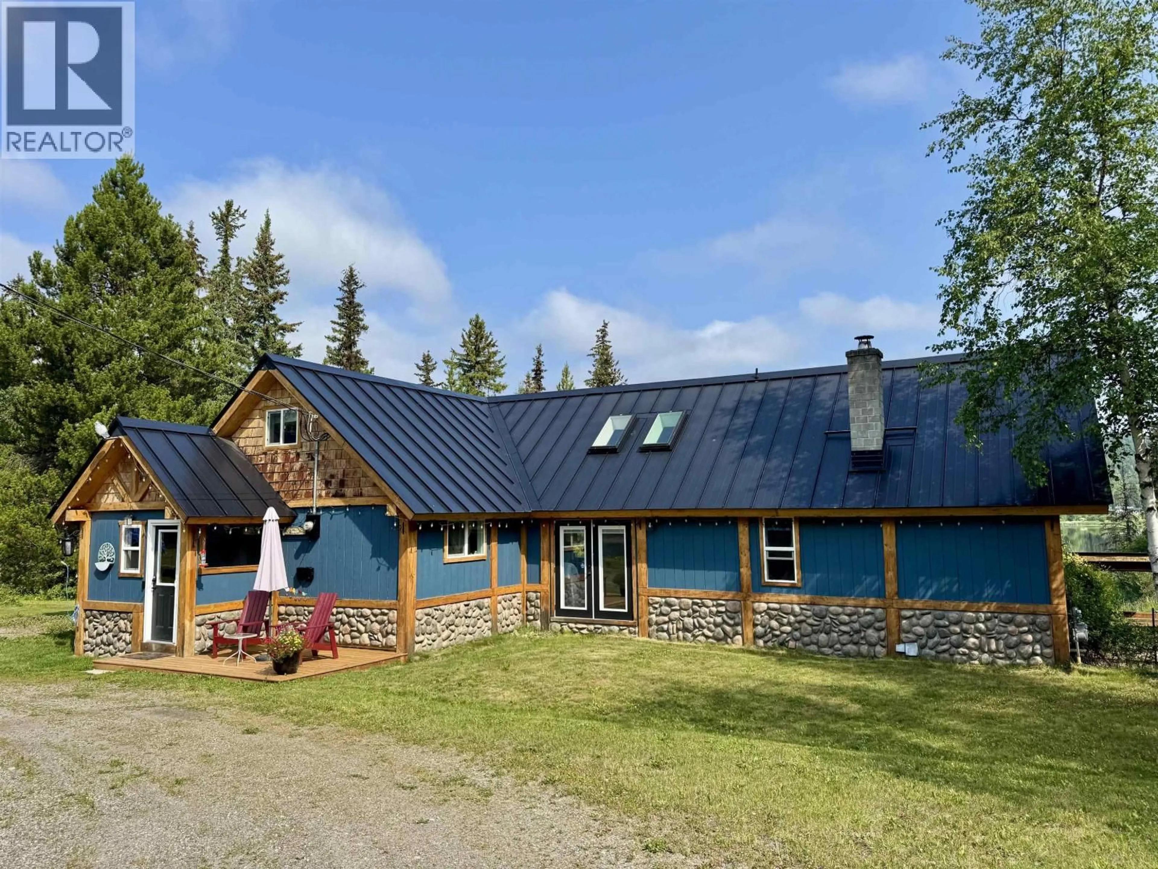 A pic from outside/outdoor area/front of a property/back of a property/a pic from drone, building for 3799 ALLPRESS ROAD, 150 Mile House British Columbia V0K2G0