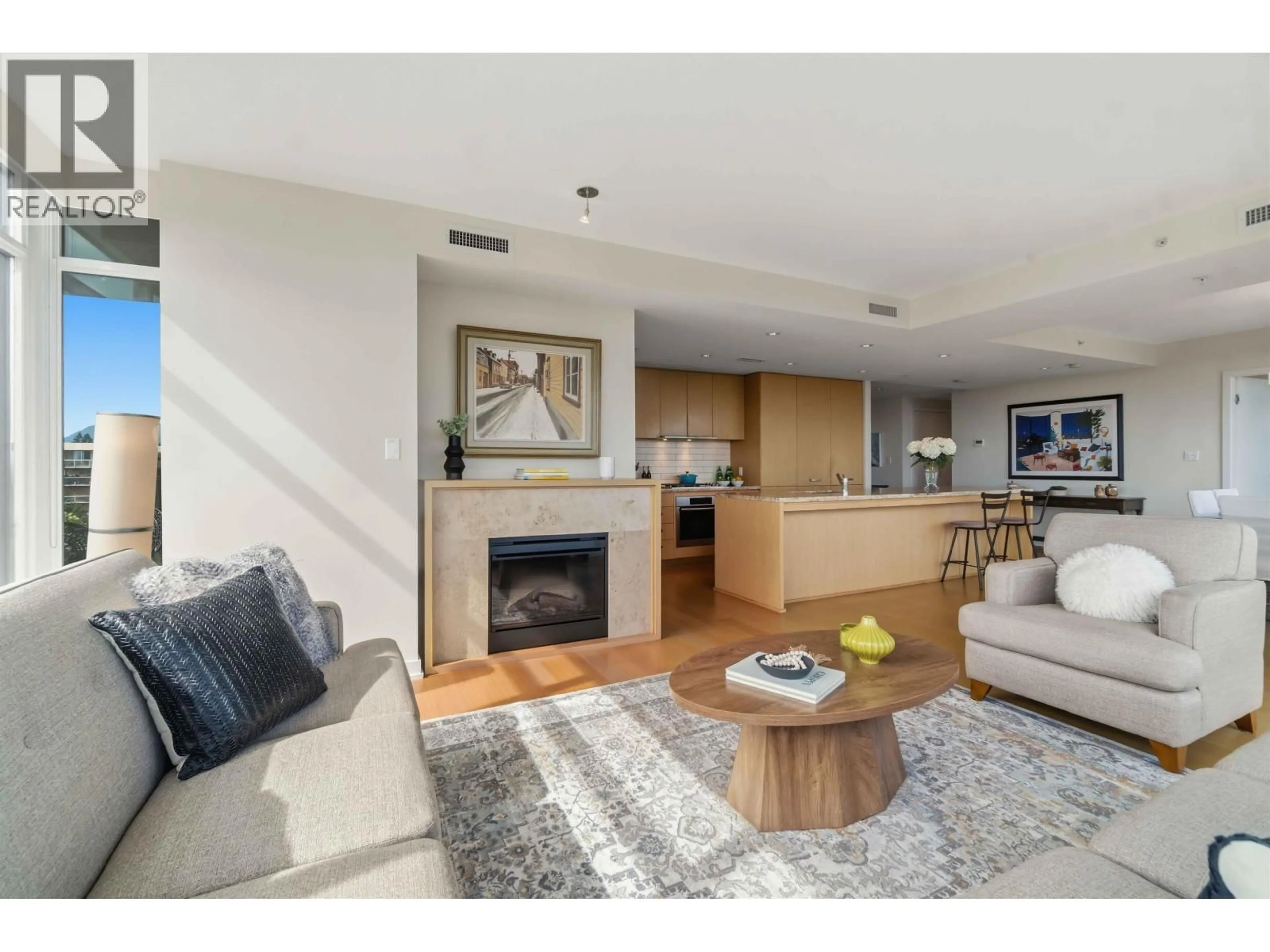 Living room with furniture, unknown for 1003 - 5955 BALSAM STREET, Vancouver British Columbia V6M0A1
