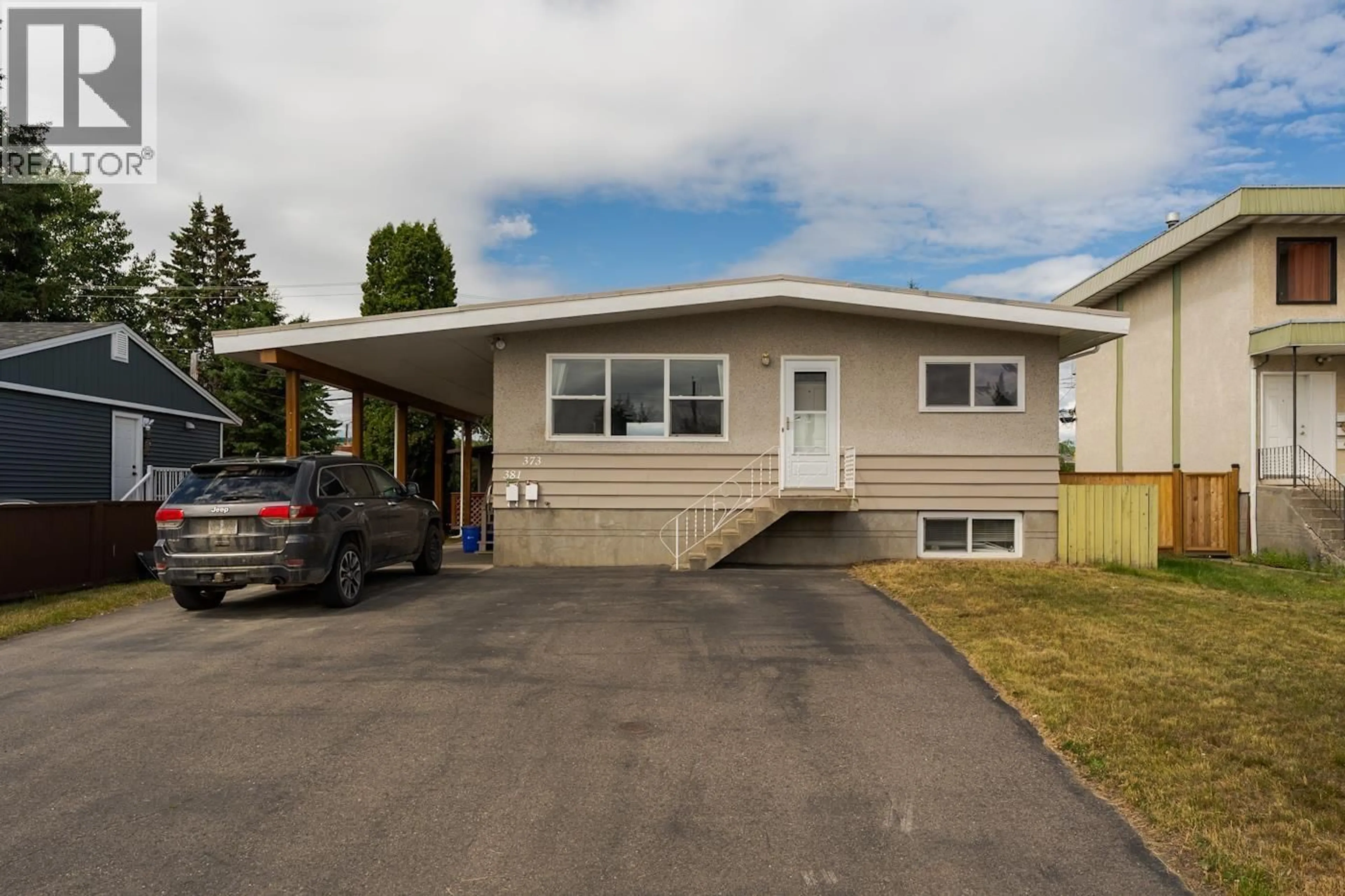 Home with vinyl exterior material, street for 373 NICHOLSON STREET, Prince George British Columbia V2M3L8