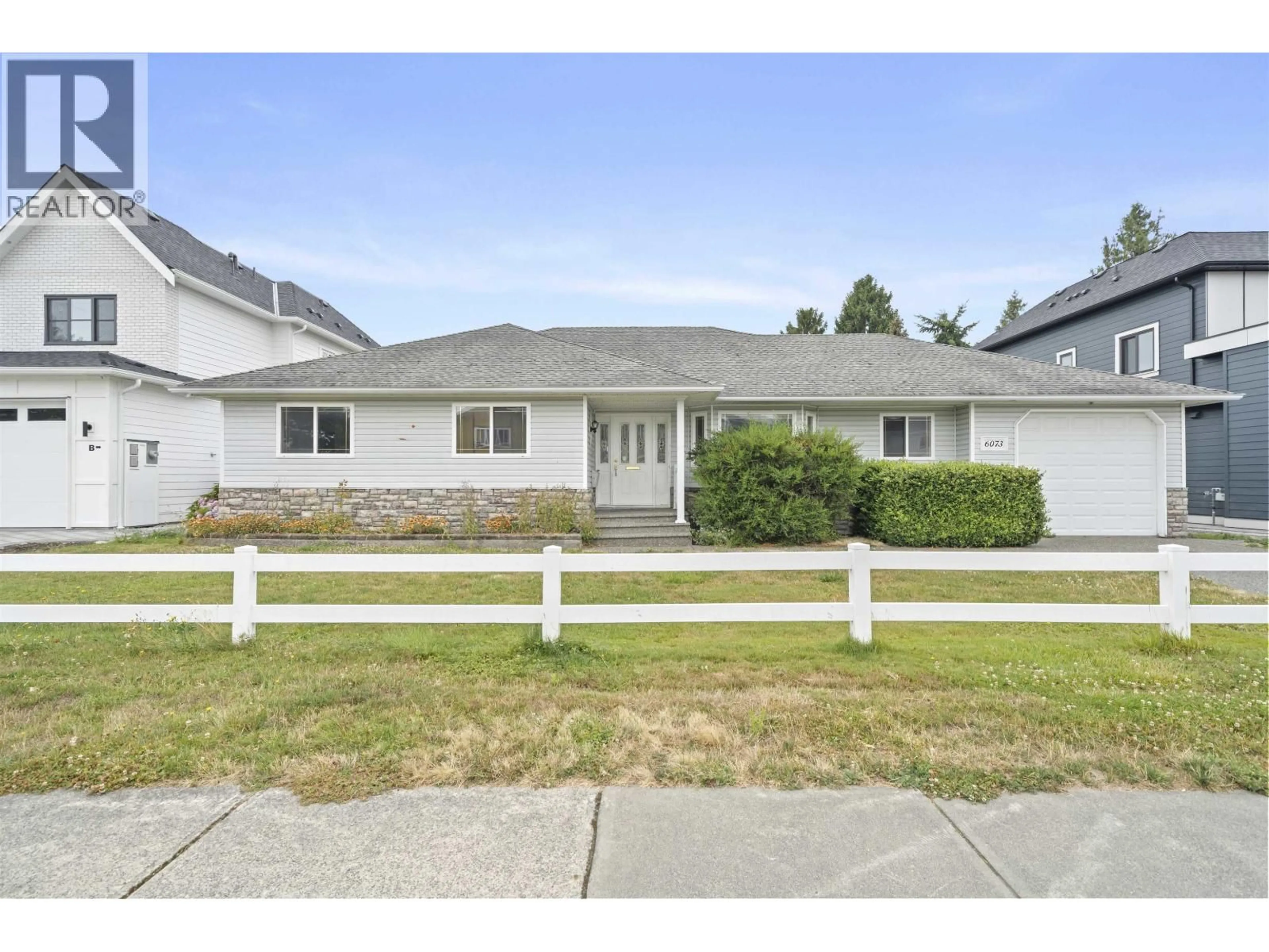 Home with vinyl exterior material, street for 6073 44A AVENUE, Ladner British Columbia V4K4C8