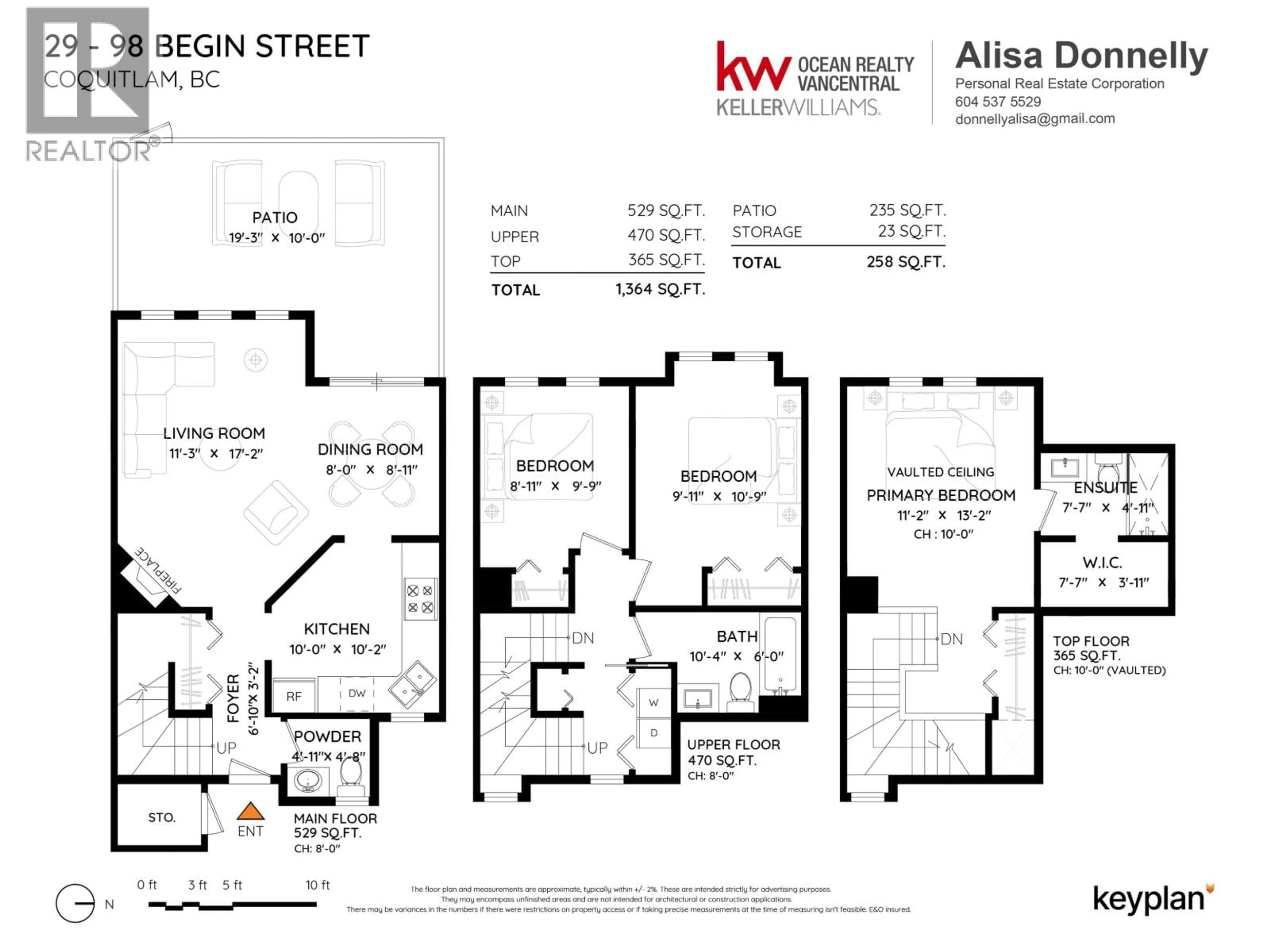 Floor plan for 29 - 98 BEGIN STREET, Coquitlam British Columbia V3K6M9