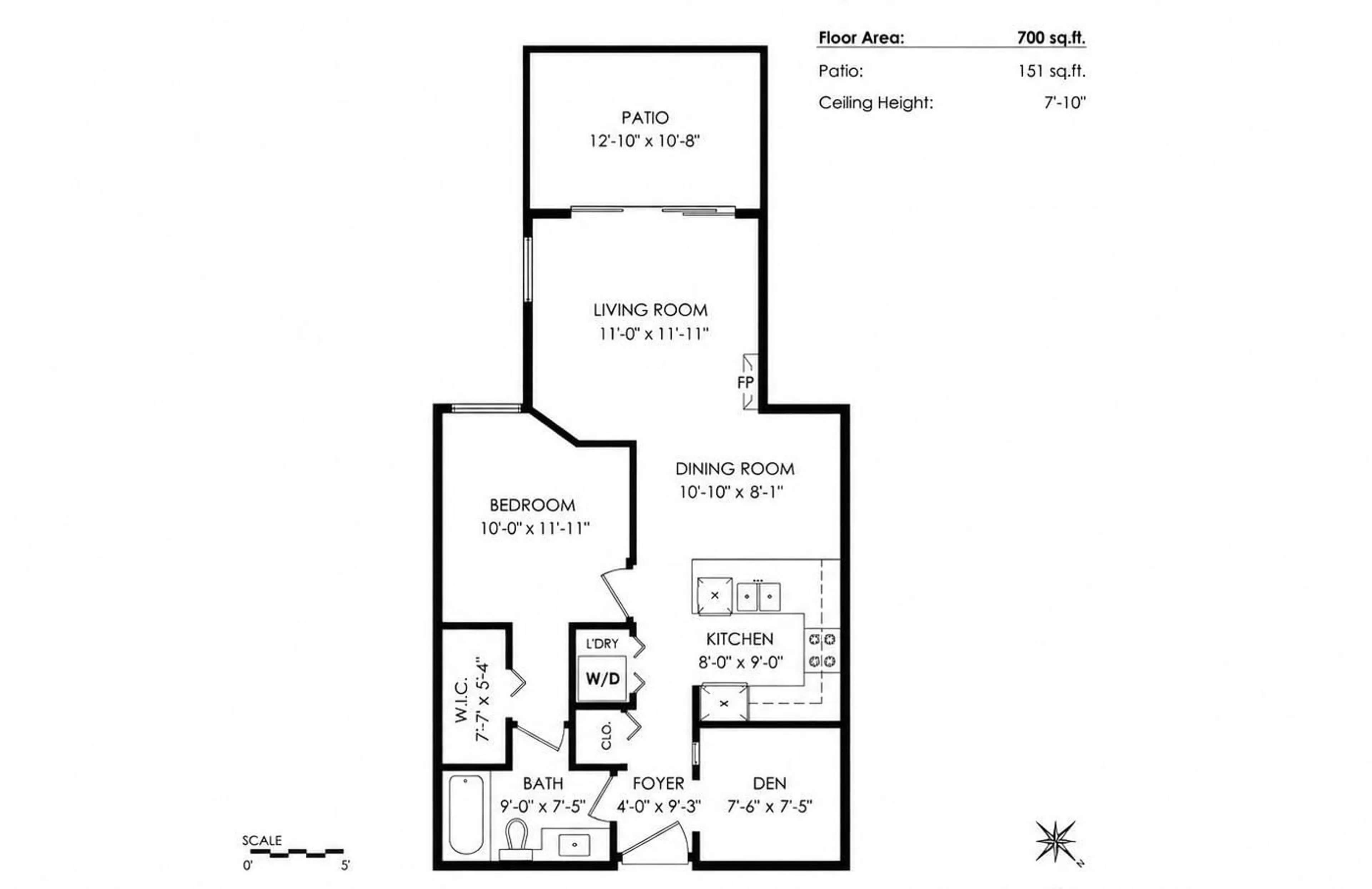 Floor plan for 324 - 21009 56 AVENUE, Langley British Columbia V3A0C9