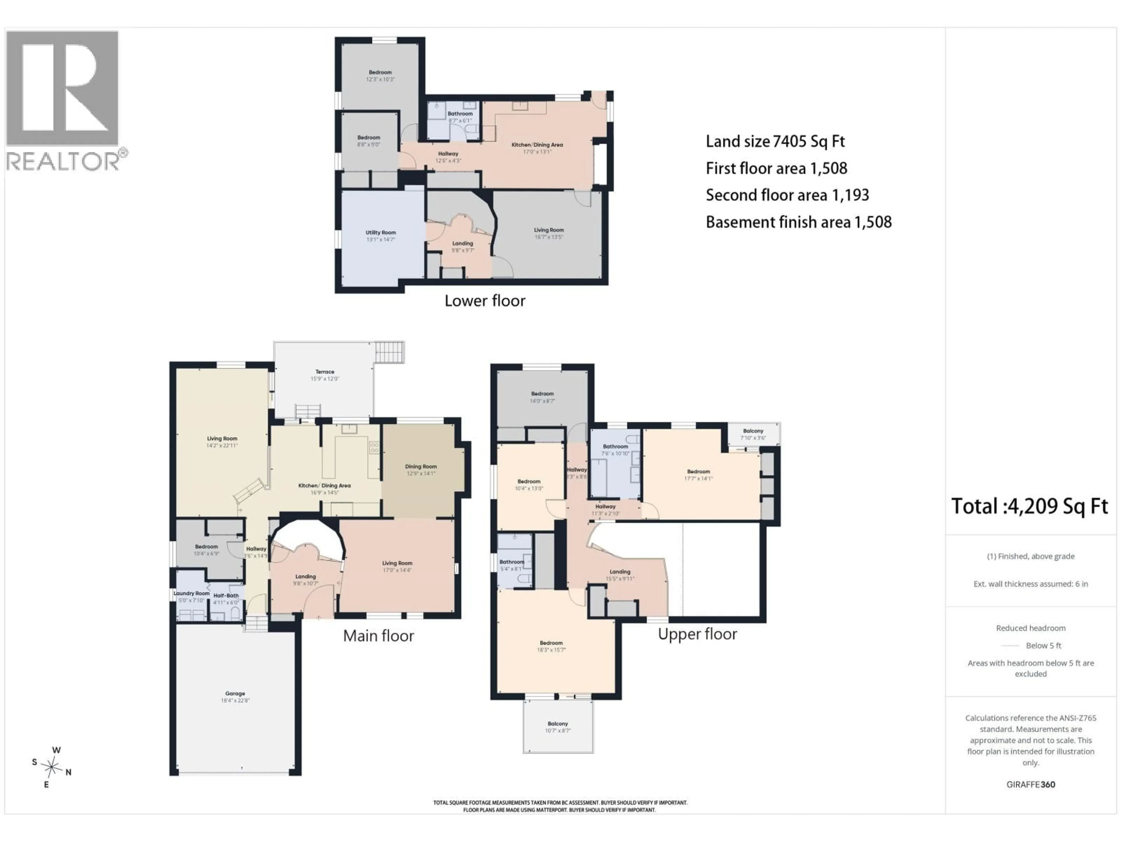 Floor plan for 8232 BRYNLOR DRIVE, Burnaby British Columbia V5E4C4