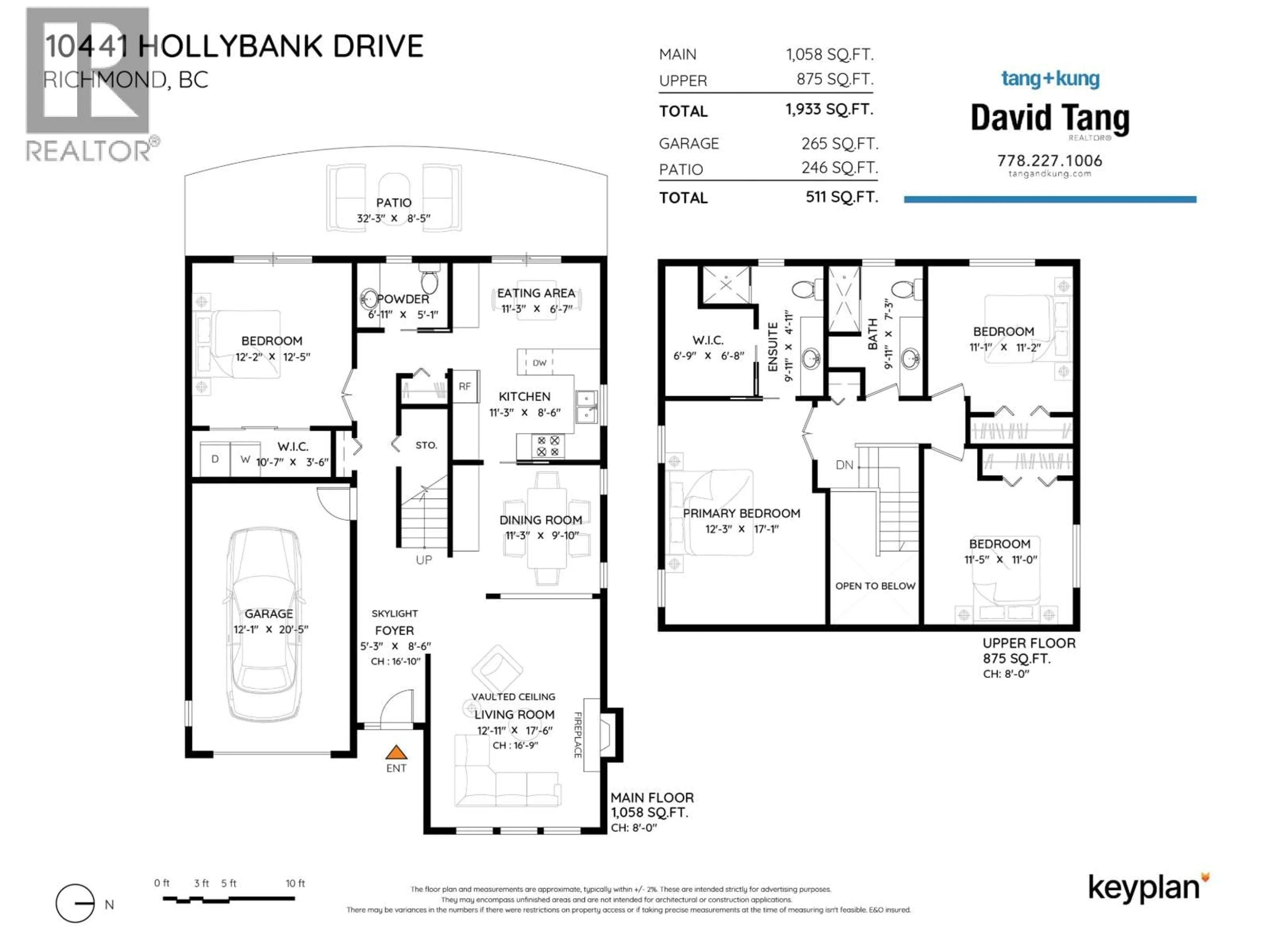 Floor plan for 10441 HOLLYBANK DRIVE, Richmond British Columbia V7E4S4