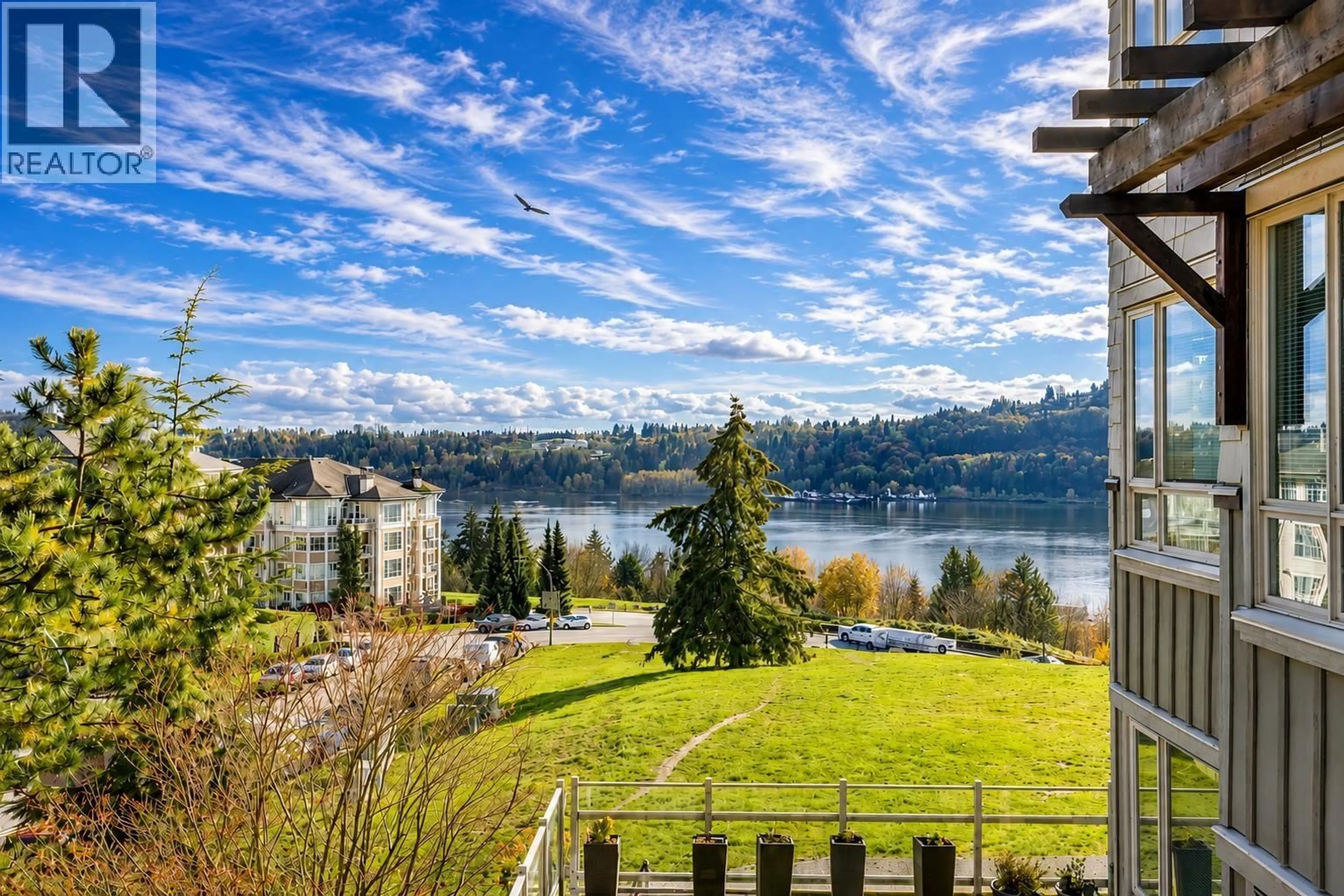 Patio, water/lake/river/ocean view for 317 - 530 RAVEN WOODS DRIVE, North Vancouver British Columbia V7G2T5