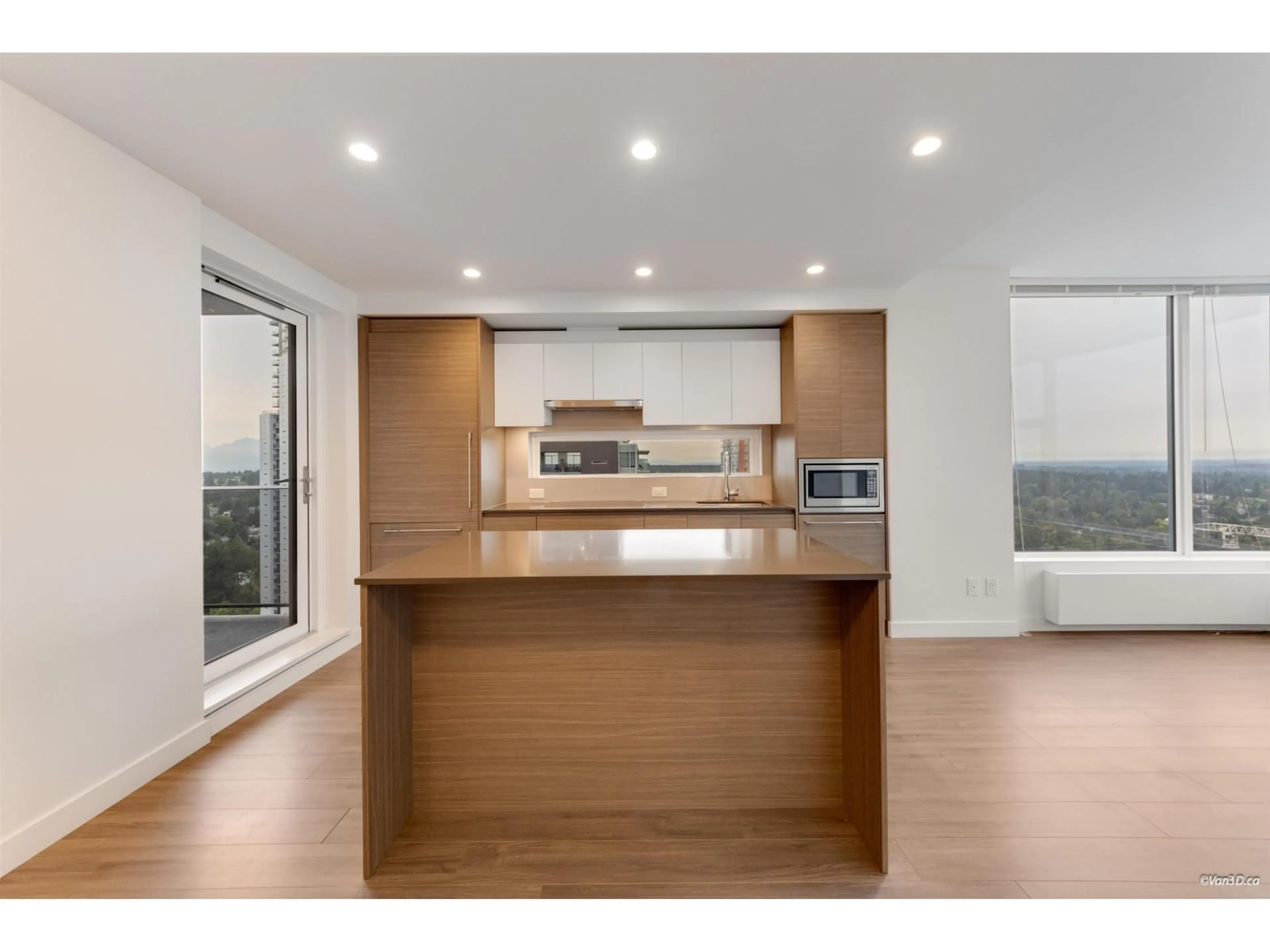Open concept kitchen, wood/laminate floor for 2910 - 13615 FRASER HIGHWAY, Surrey British Columbia V3T0P7
