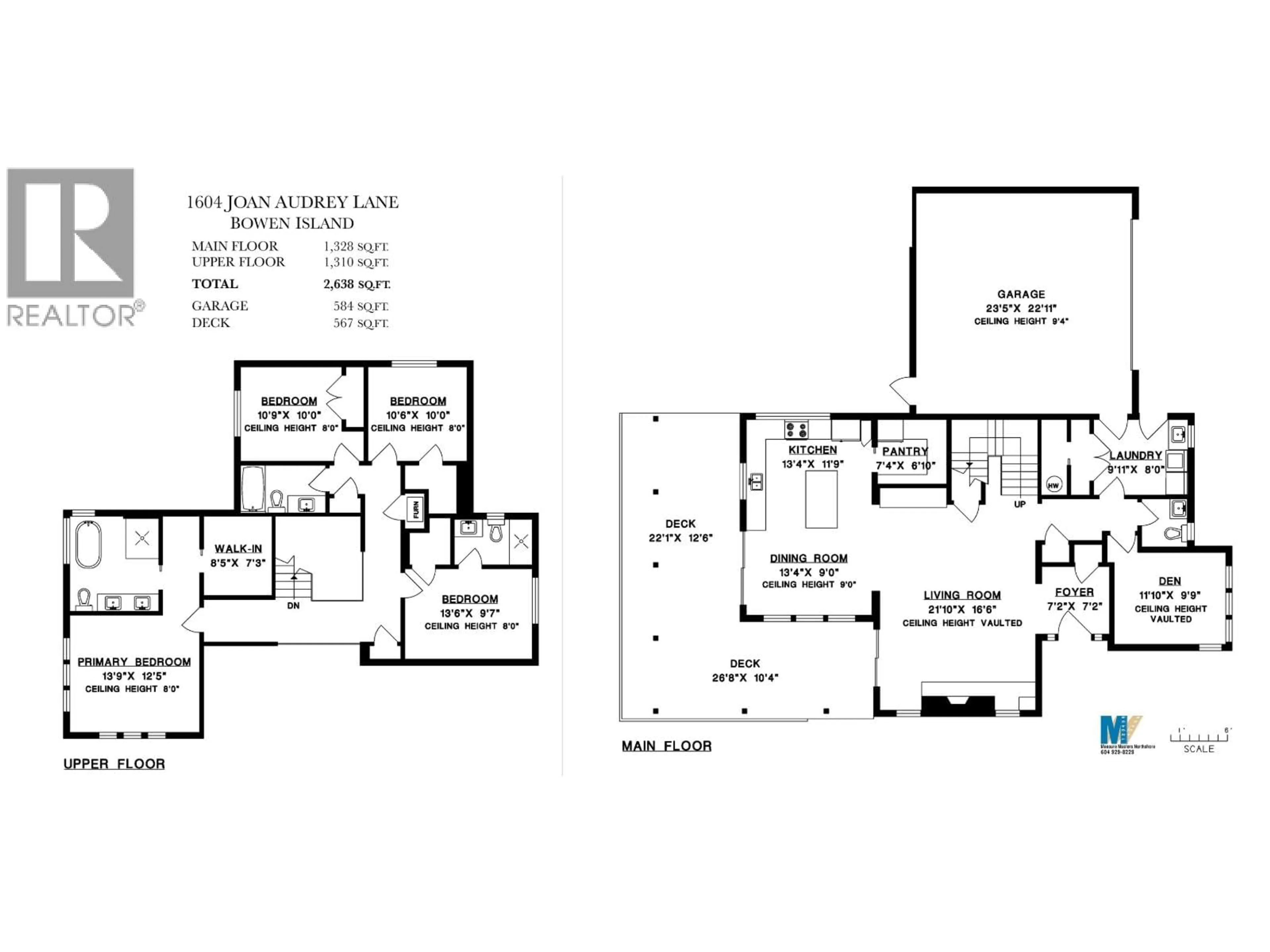 Floor plan for 1604 JOAN AUDREY LANE, Bowen Island British Columbia V0N1G2