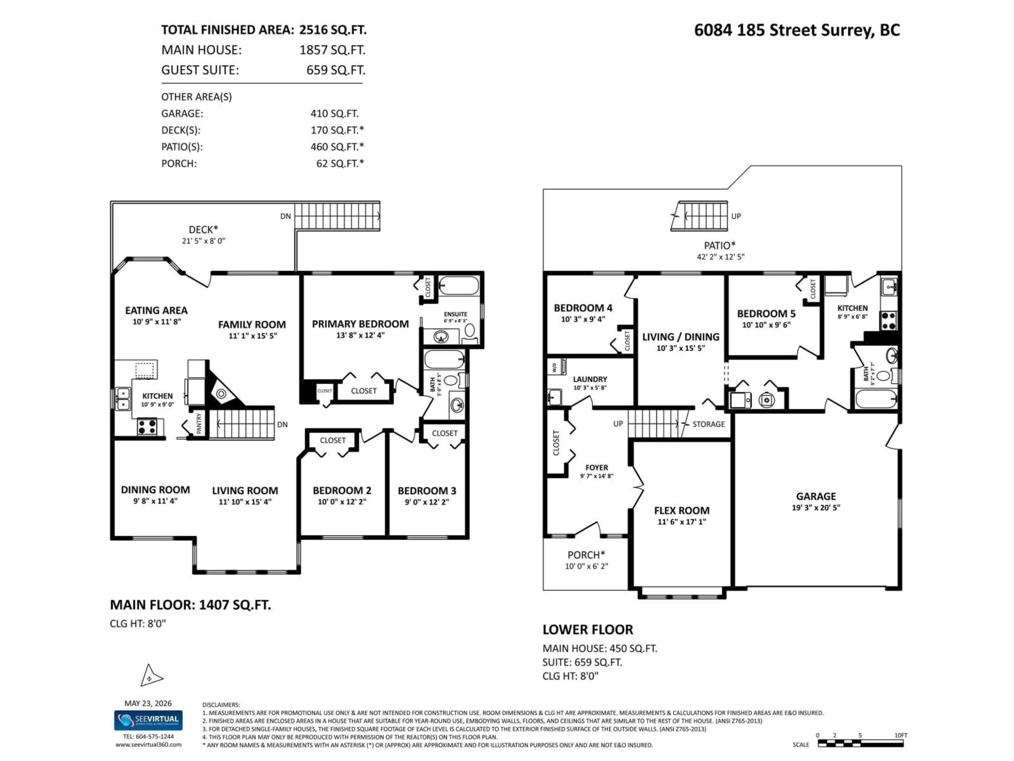 Floor plan for 6084 185 STREET, Surrey British Columbia V3S7P7