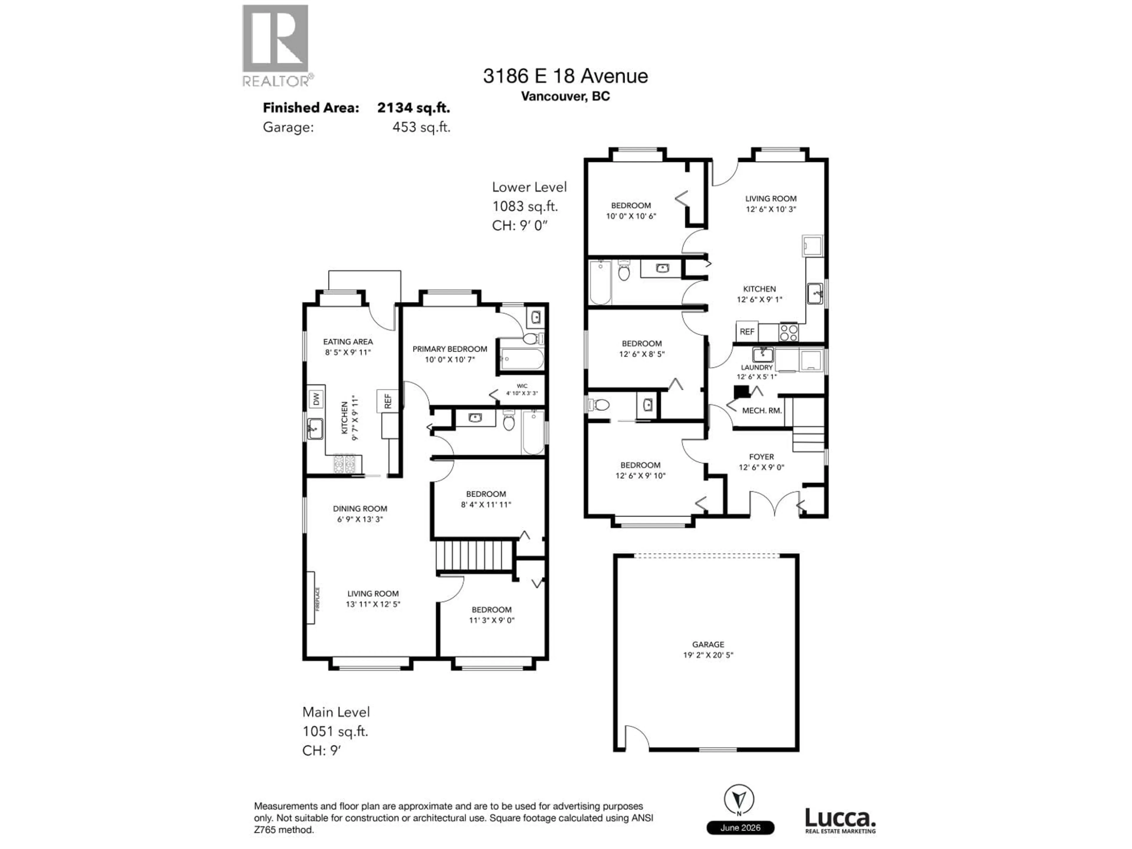 Floor plan for 3186 18TH AVENUE, Vancouver British Columbia V5M2R5