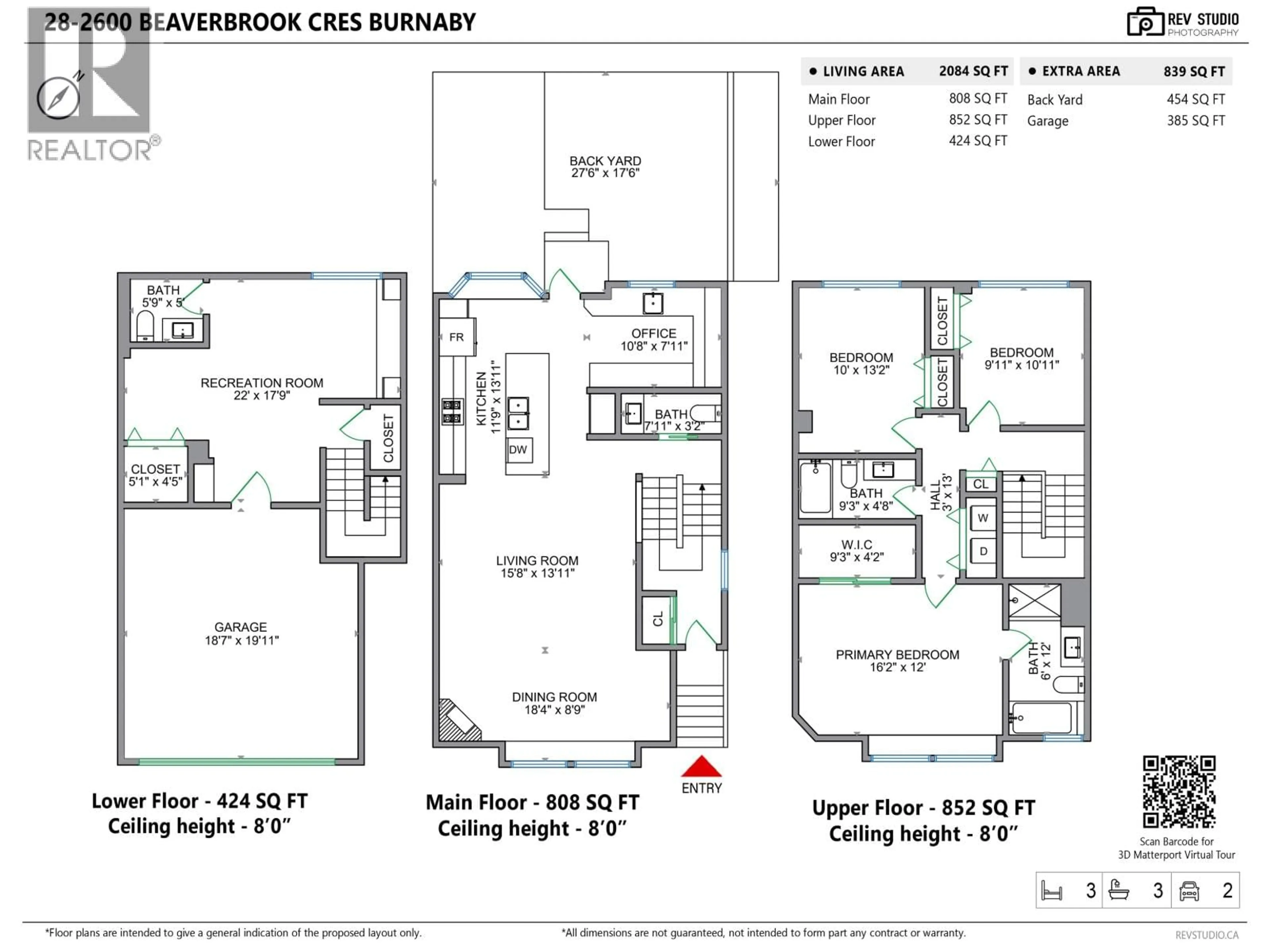 Floor plan for 28 - 2600 BEAVERBROOK CRESCENT, Burnaby British Columbia V3J7W6
