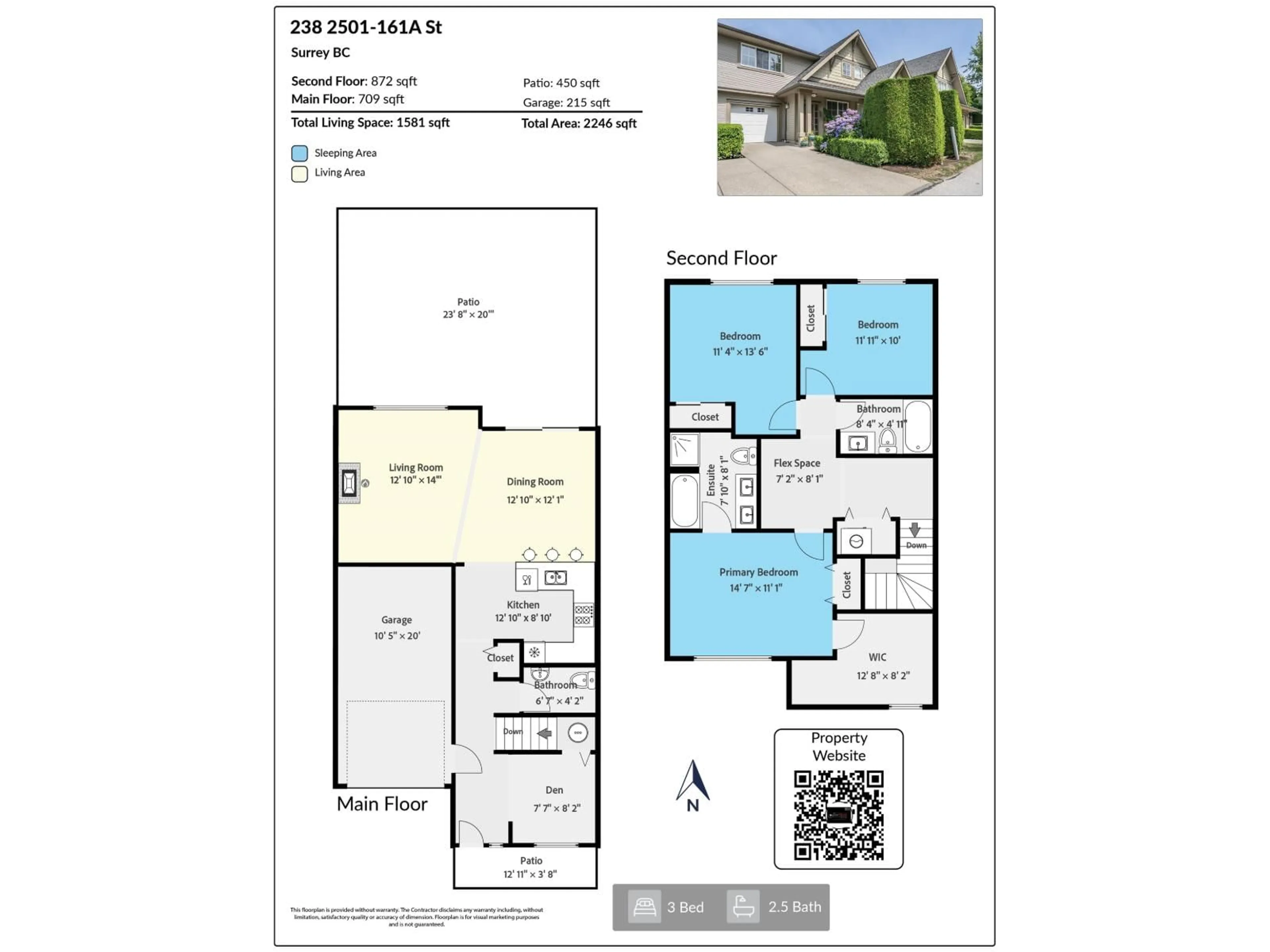 Floor plan for 238 - 2501 161A STREET, Surrey British Columbia V3Z7Y6