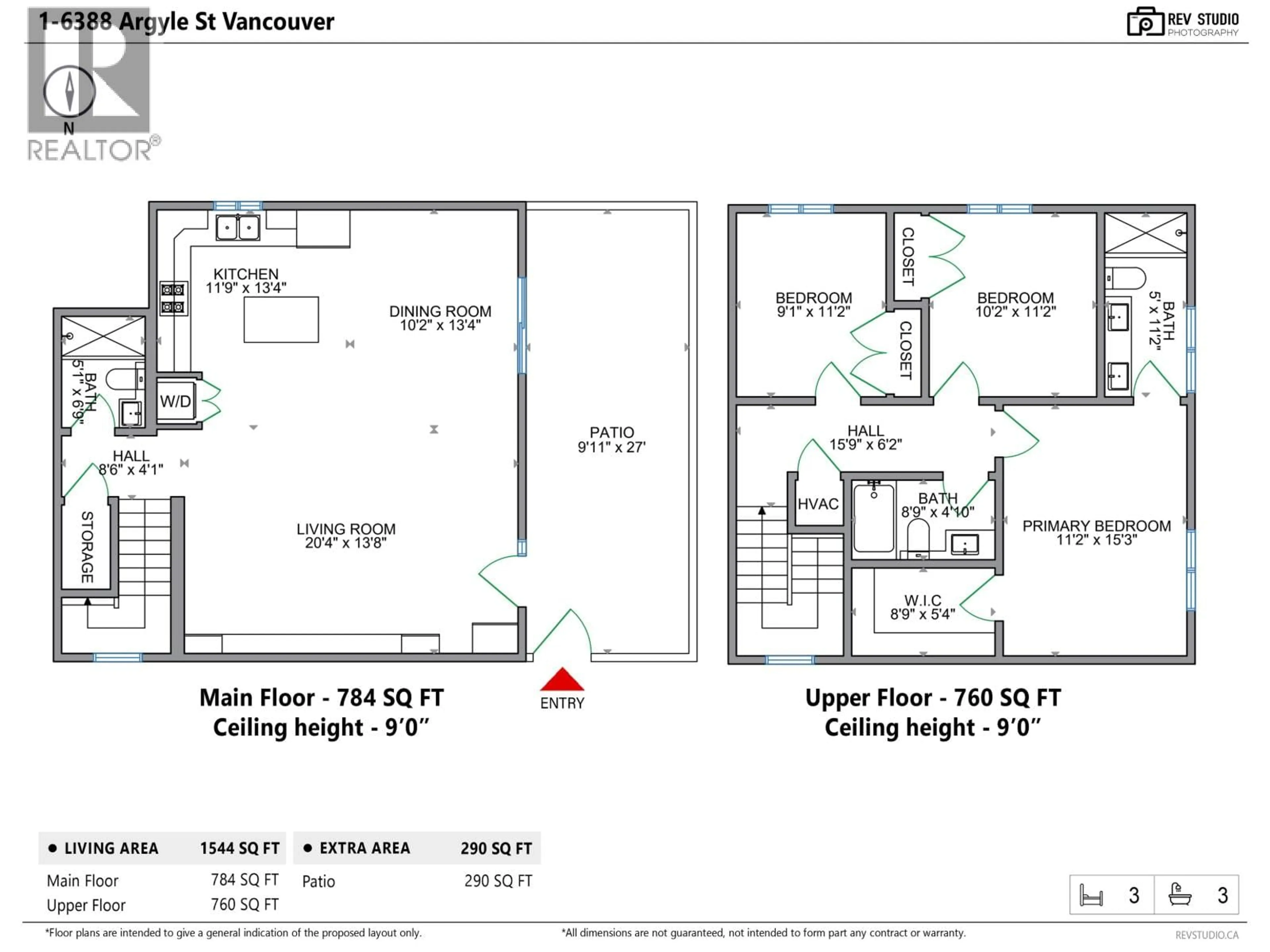 Floor plan for 1 - 6388 ARGYLE STREET, Vancouver British Columbia V5P3K3