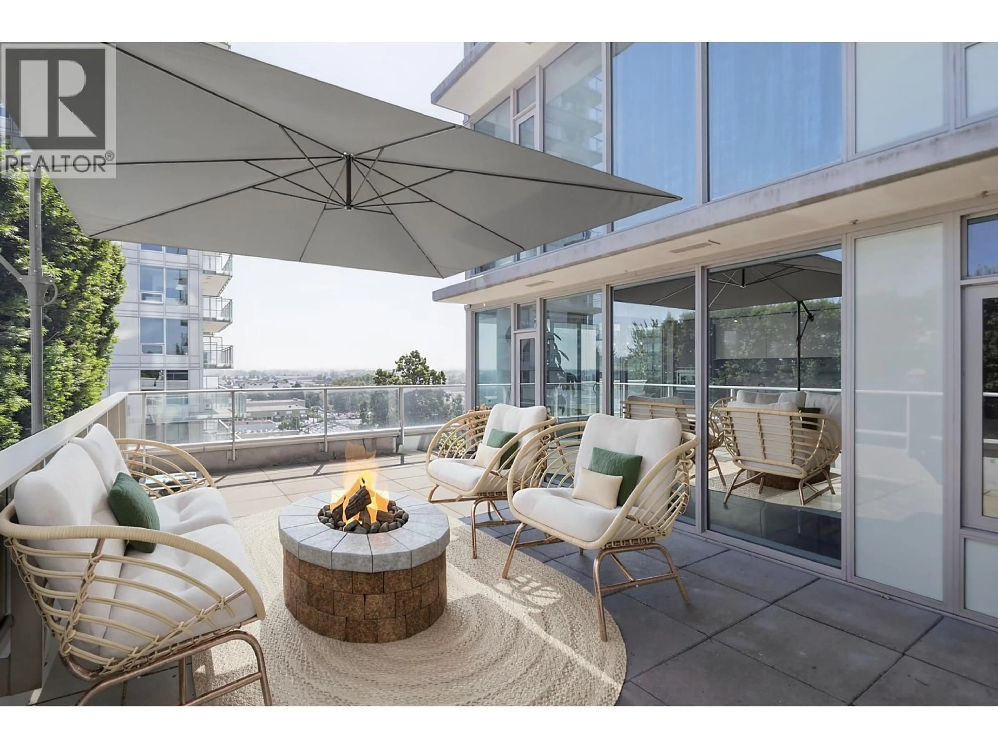 Patio, water/lake/river/ocean view for 804 - 8131 NUNAVUT LANE, Vancouver British Columbia V5X0E2