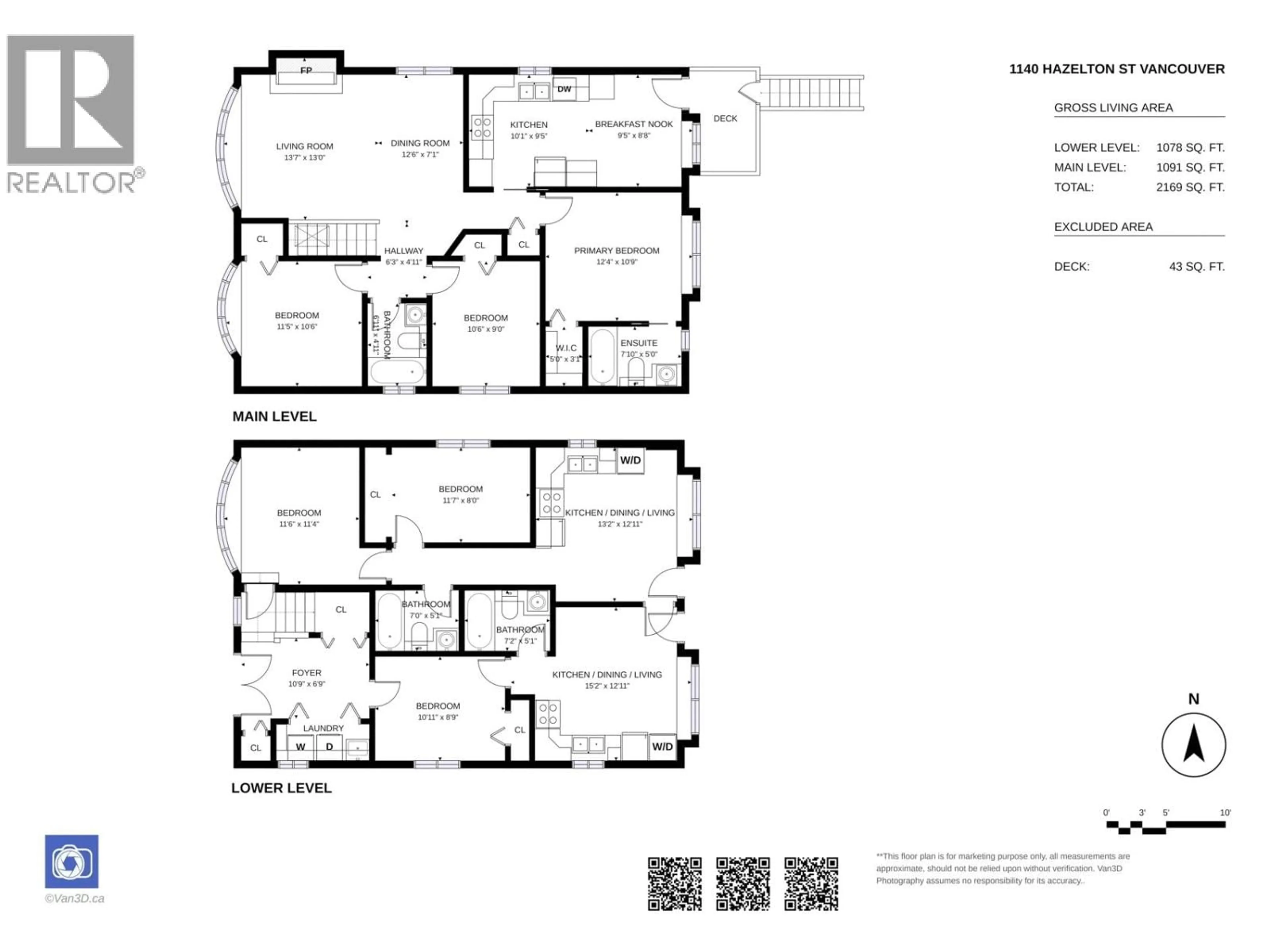 Floor plan for 1140 HAZELTON STREET, Vancouver British Columbia V5K4H9