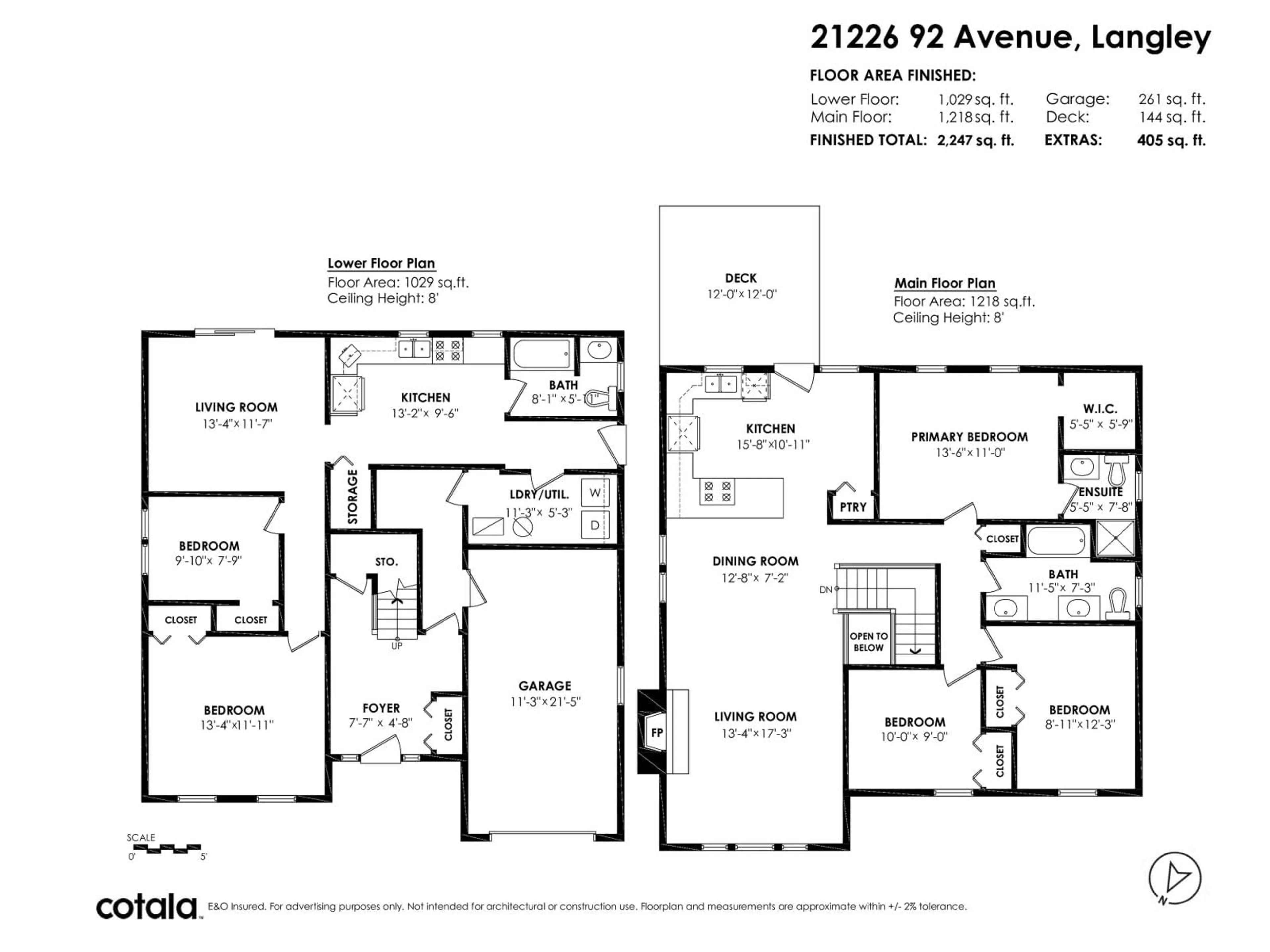 Floor plan for 21226 92 AVENUE, Langley British Columbia V1M1L2