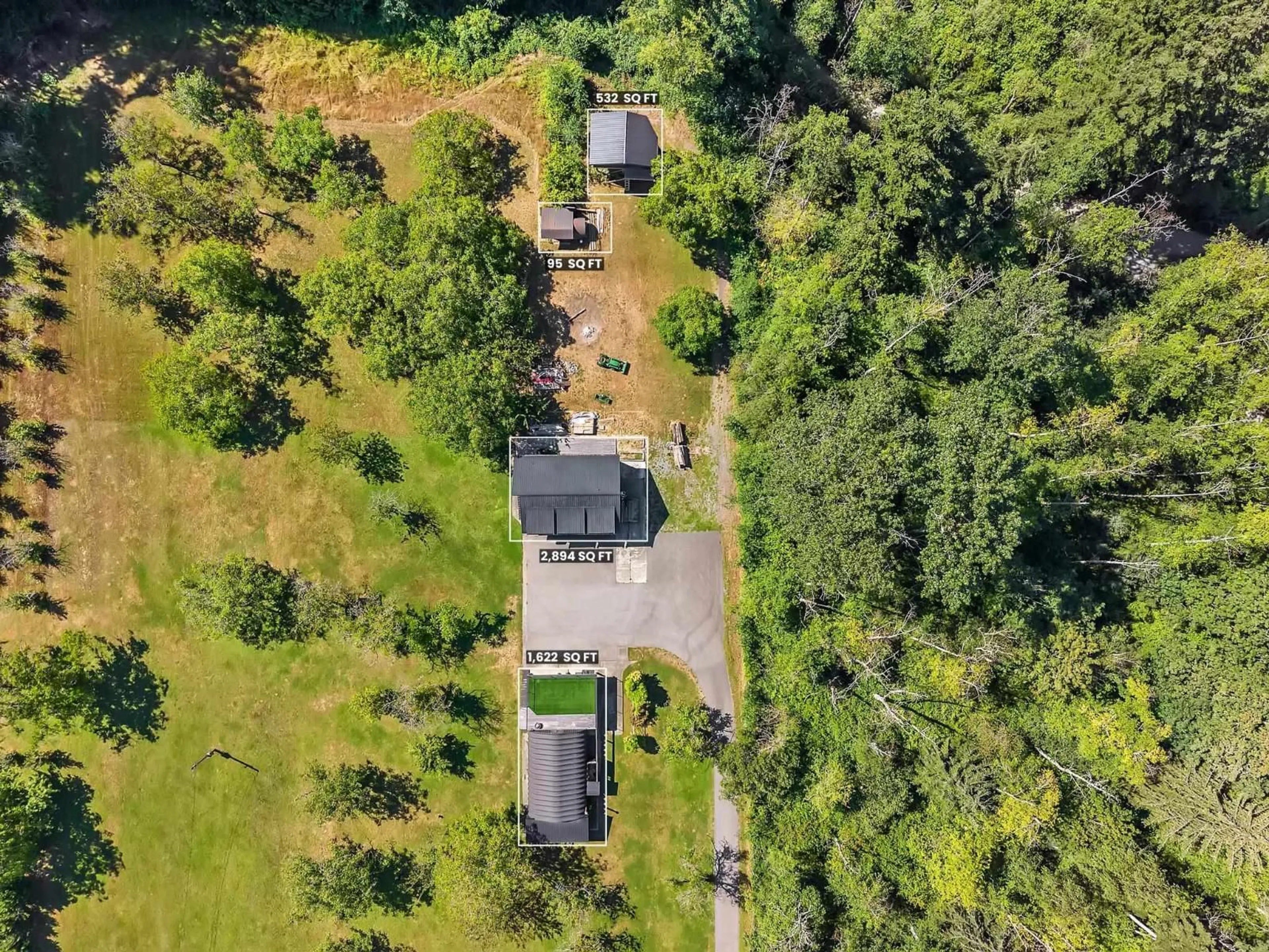 A pic from outside/outdoor area/front of a property/back of a property/a pic from drone, forest/trees view for 21228 8 AVENUE, Langley British Columbia V2Z1S9