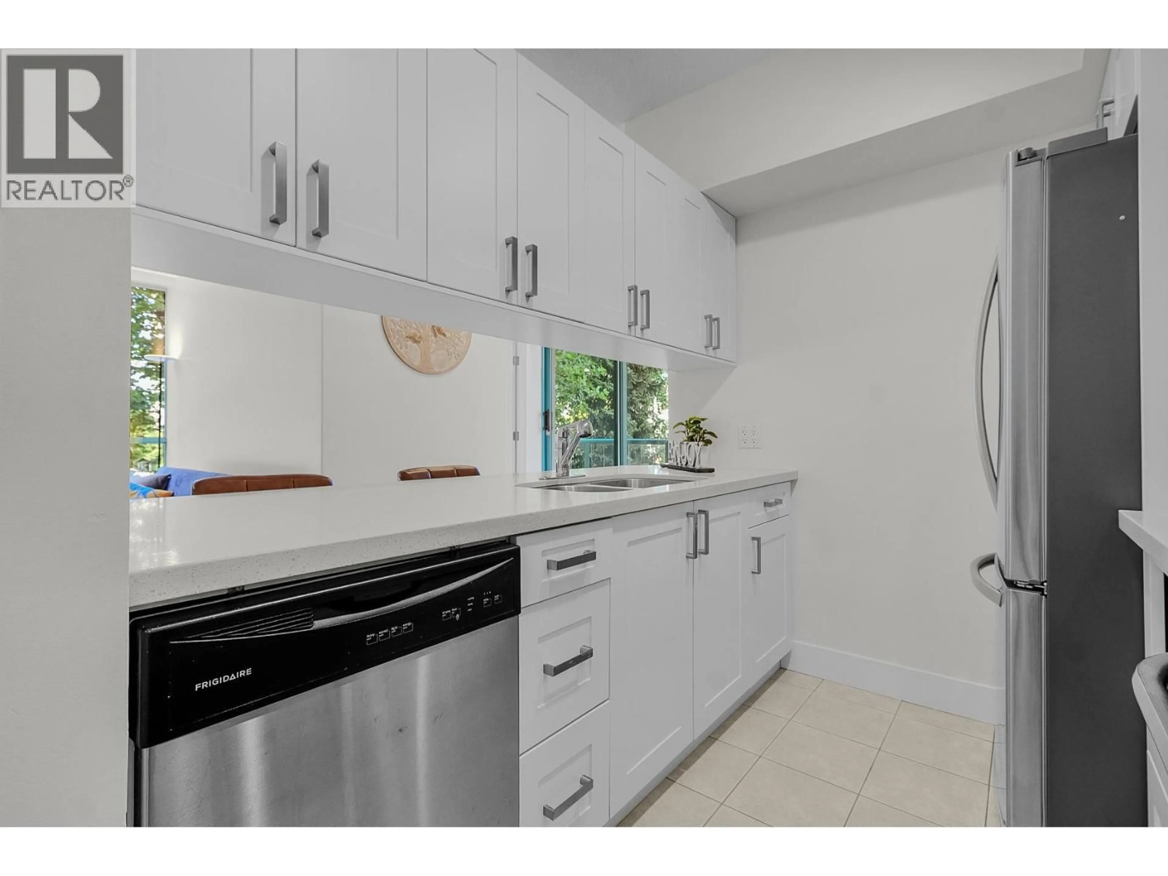 Standard kitchen, ceramic/tile floor for 302 - 8871 LANSDOWNE ROAD, Richmond British Columbia V6X3X8