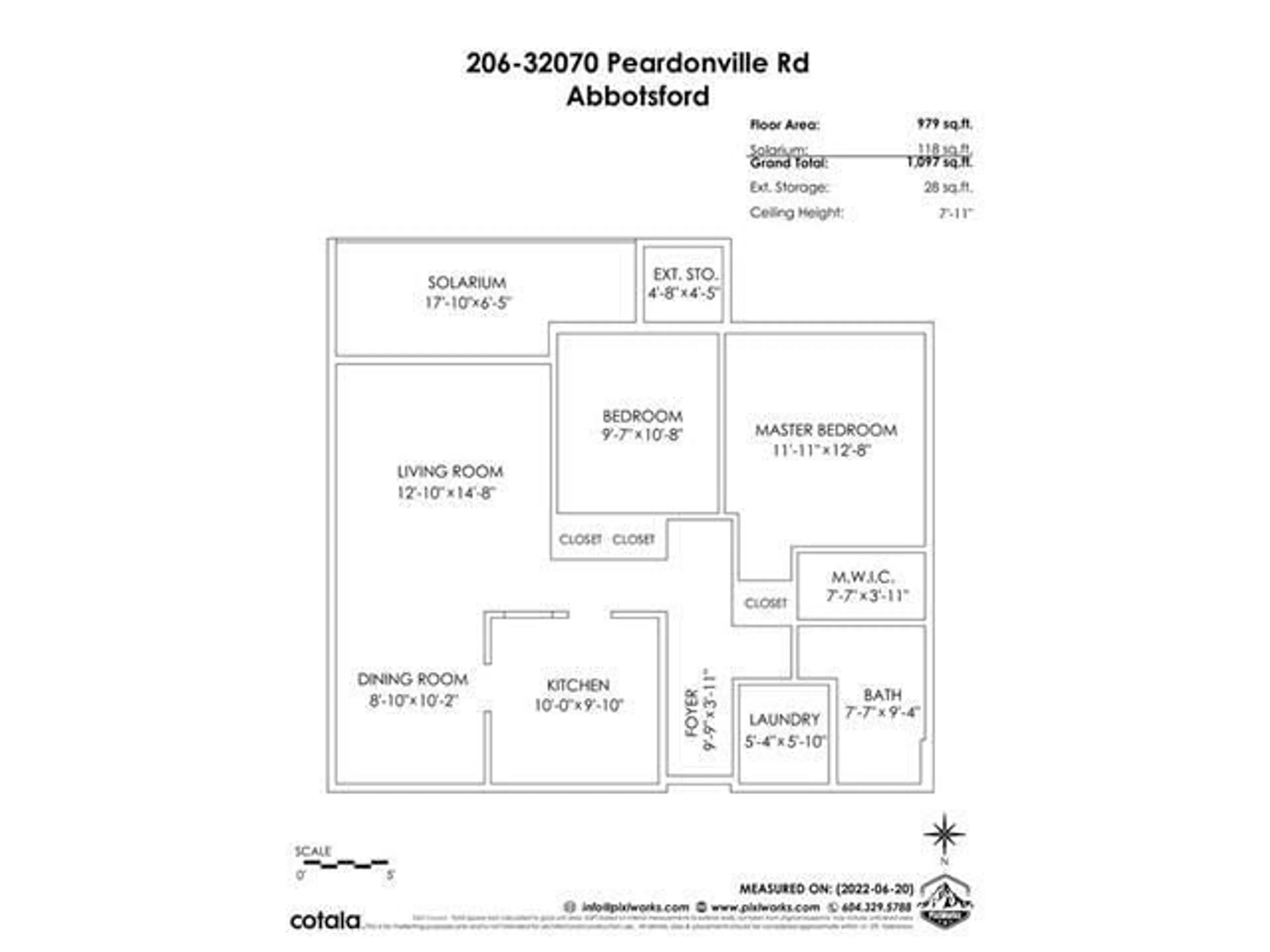 Floor plan for 206 - 32070 PEARDONVILLE ROAD, Abbotsford British Columbia V2T6N9