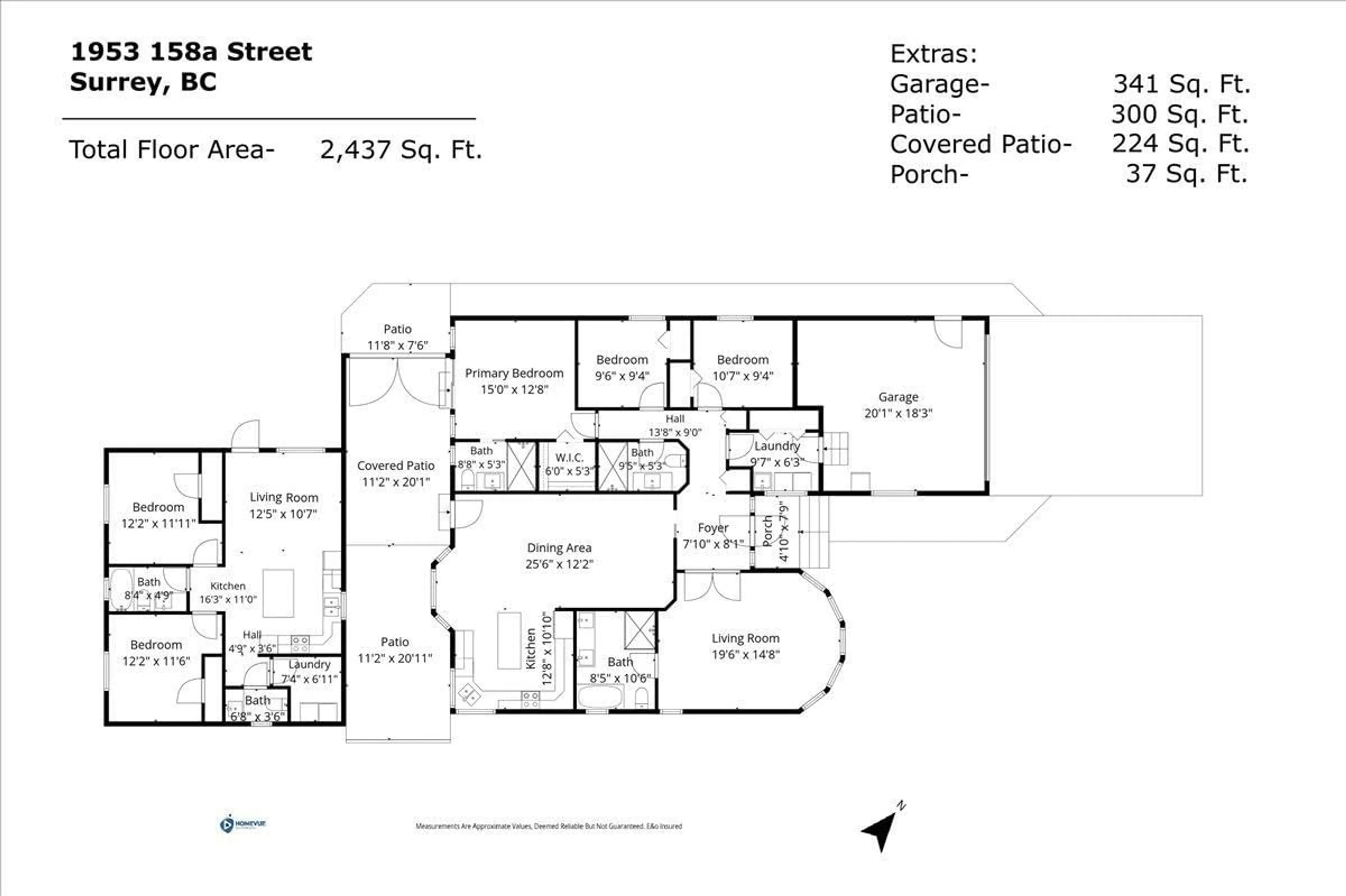Floor plan for 1953 158A STREET, Surrey British Columbia V4A8G9