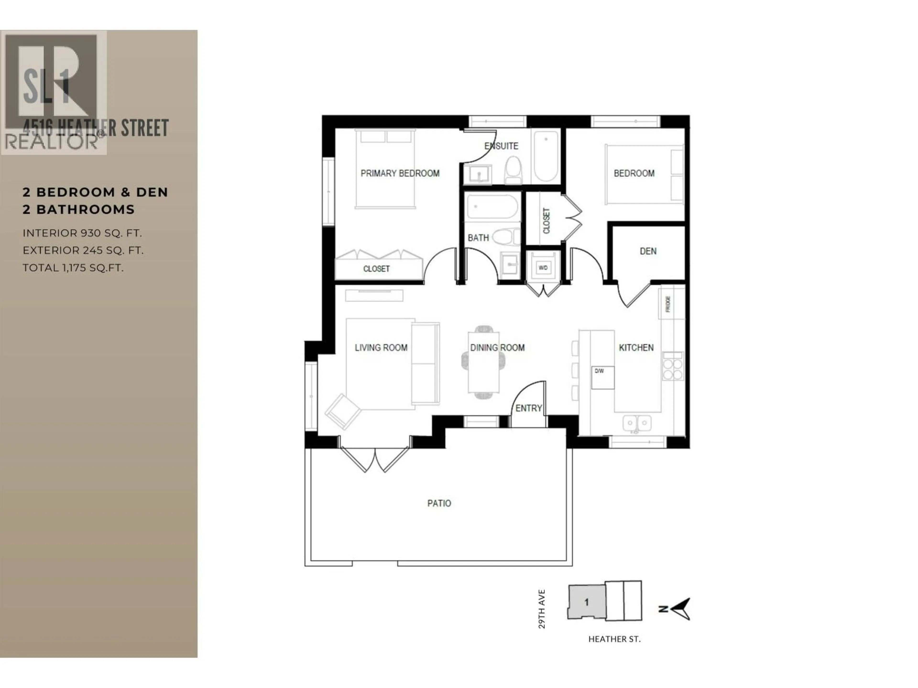 Floor plan for 4516 HEATHER STREET, Vancouver British Columbia V5Z2H9