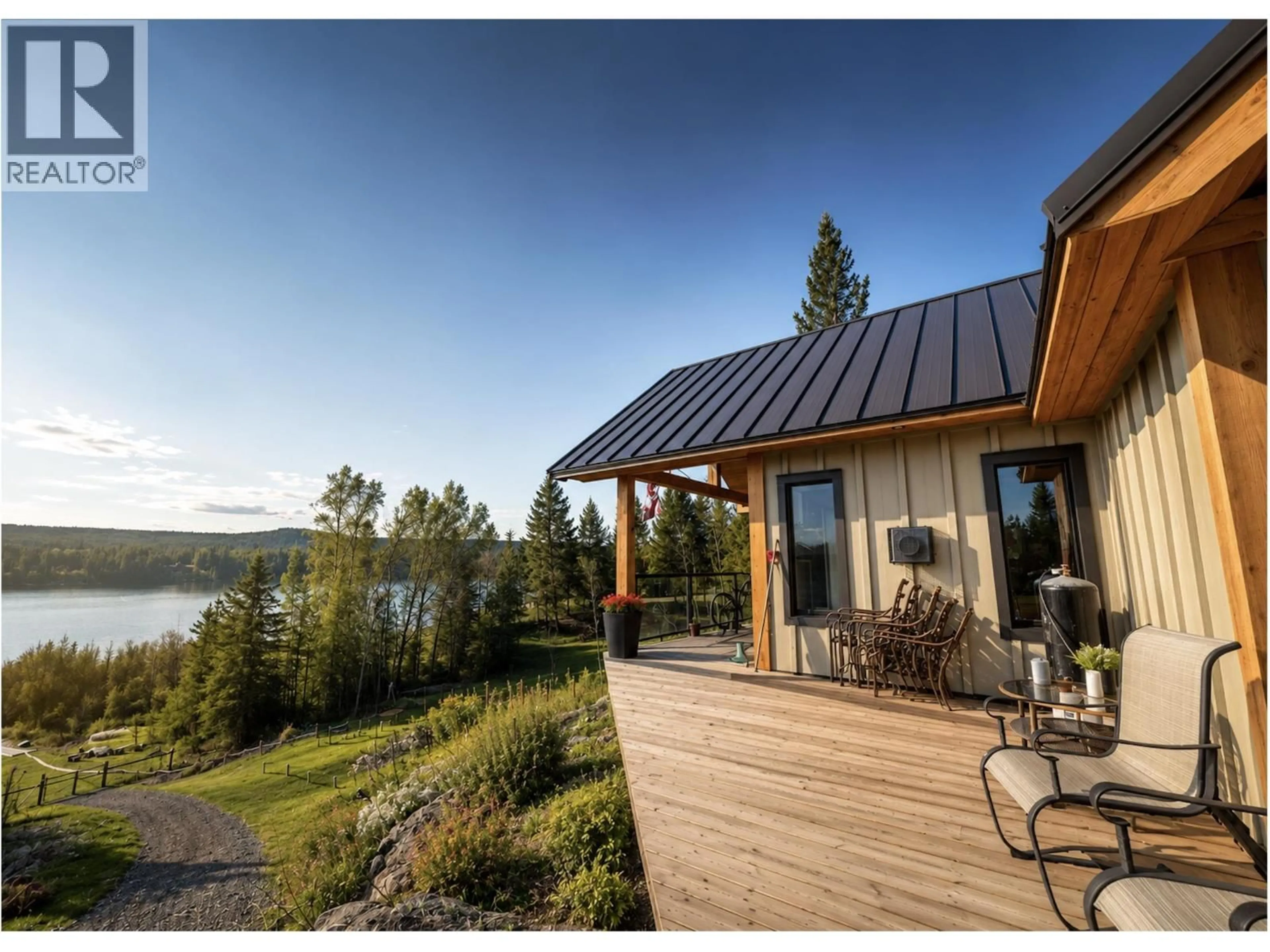 Patio, water/lake/river/ocean view for 6656 NORTH SHORE HORSE LAKE ROAD, Horse Lake British Columbia V0K1X3