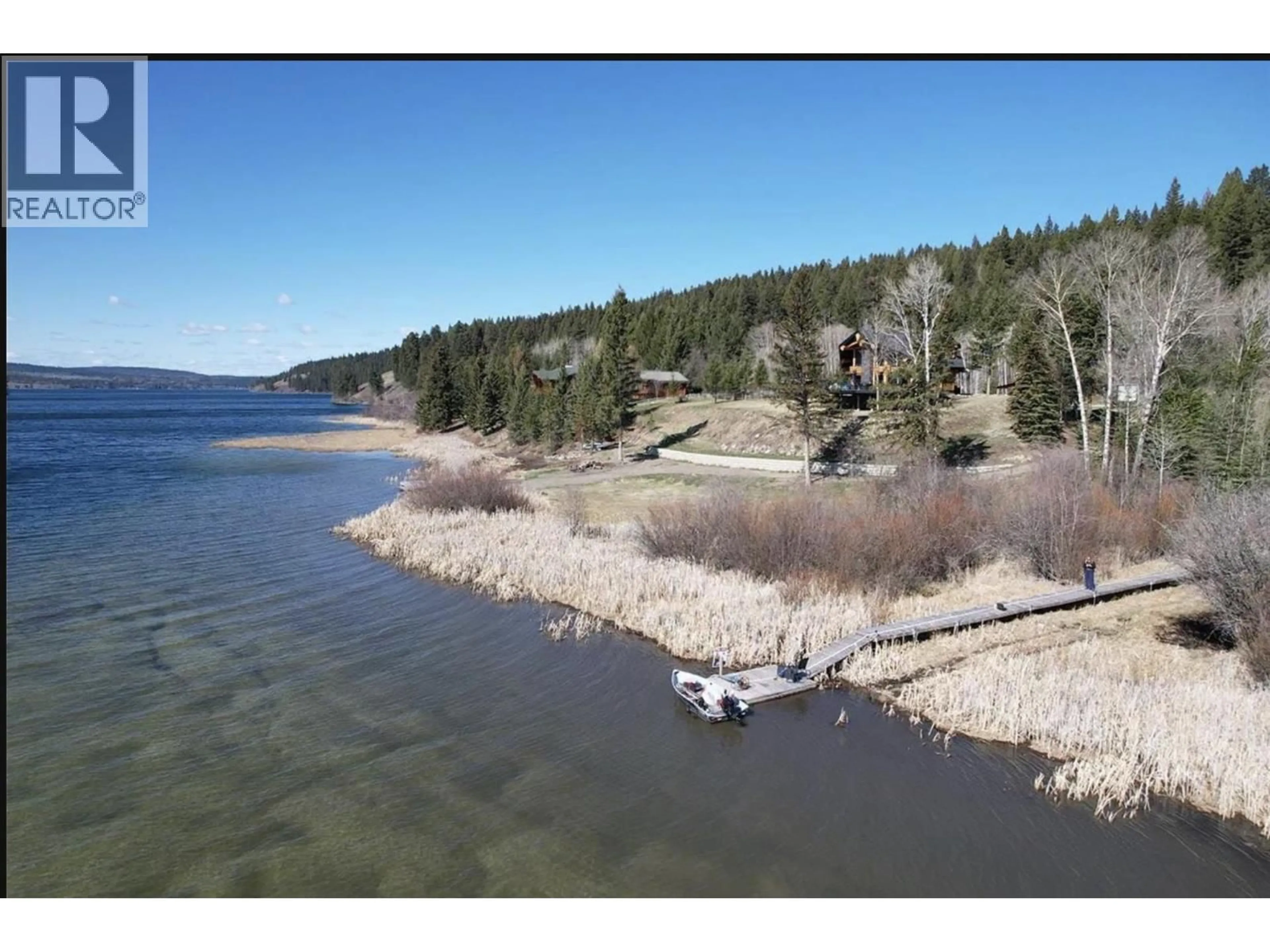 A pic from outside/outdoor area/front of a property/back of a property/a pic from drone, water/lake/river/ocean view for 6656 NORTH SHORE HORSE LAKE ROAD, Horse Lake British Columbia V0K1X3