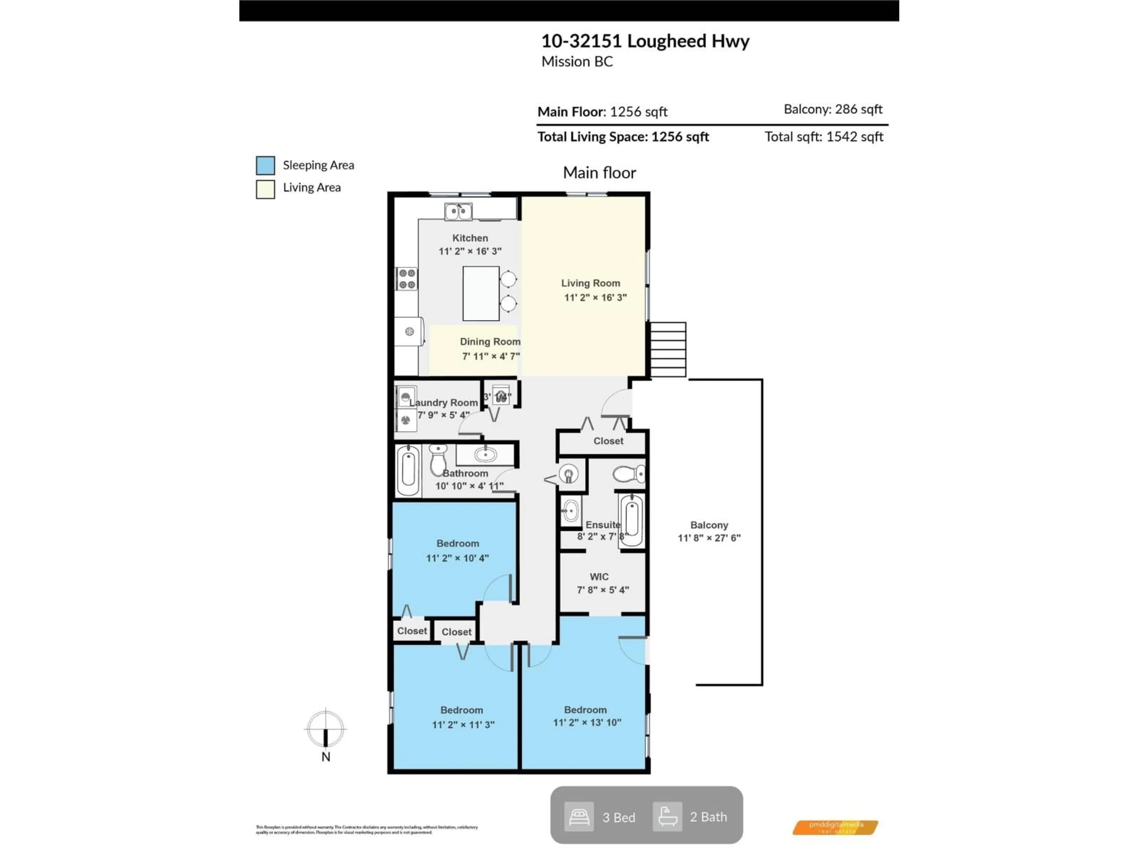 Floor plan for 10 - 32151 LOUGHEED HIGHWAY, Mission British Columbia V2V1A3