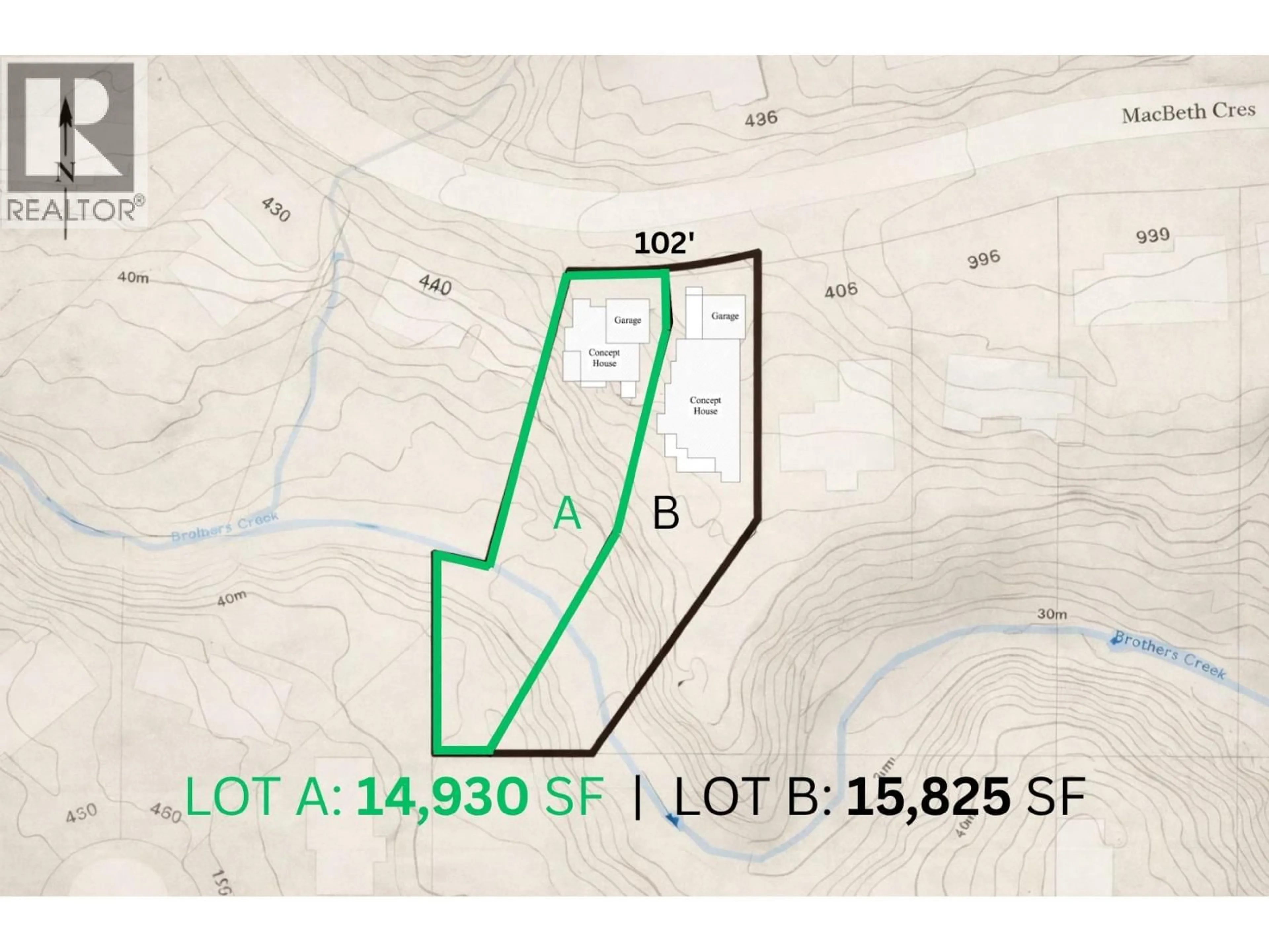 Picture of a map for LOT A - 430 MACBETH CRESCENT, West Vancouver British Columbia V7T1V7
