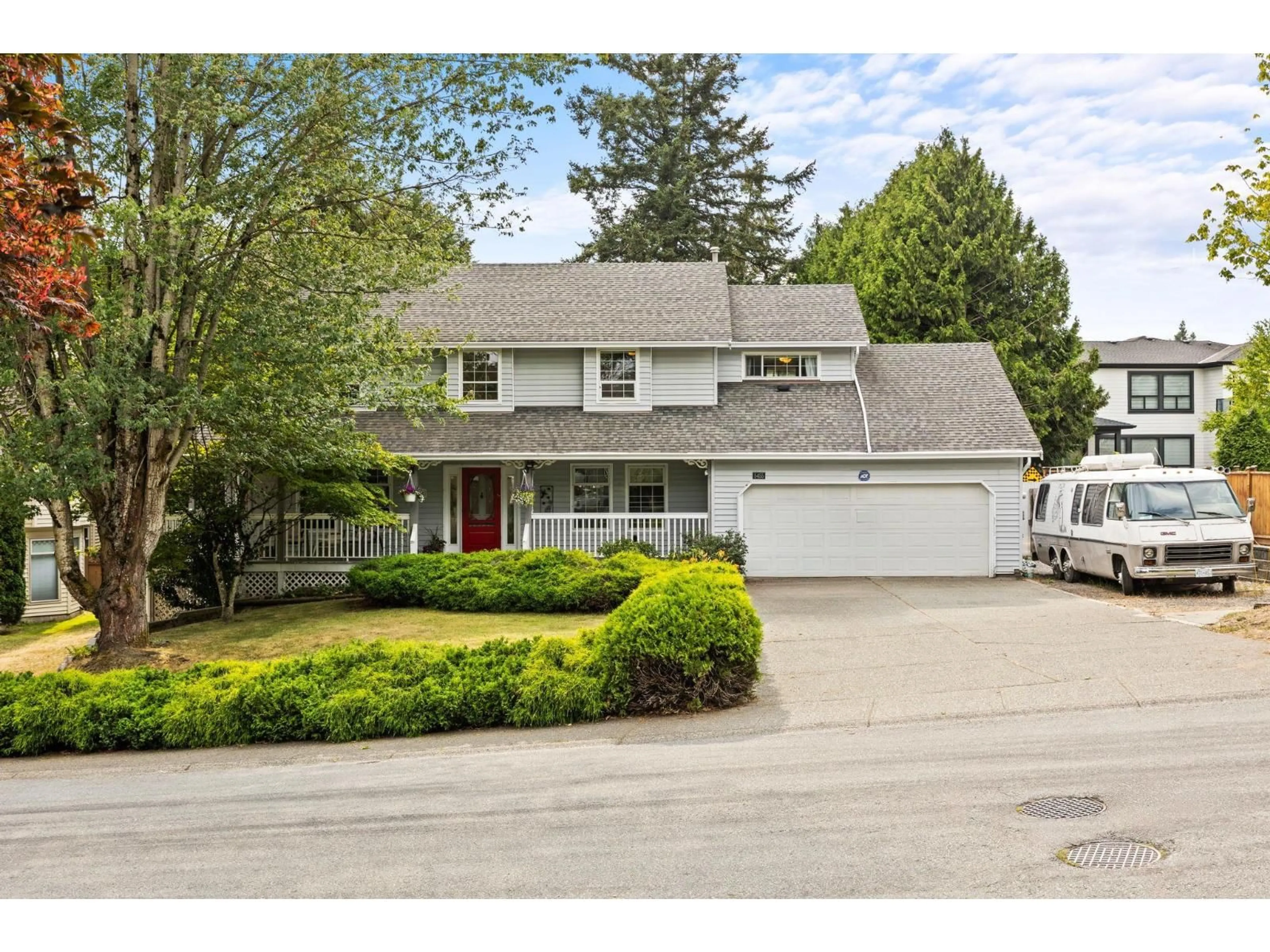 Home with vinyl exterior material, street for 5455 184A STREET, Surrey British Columbia V3S8L4