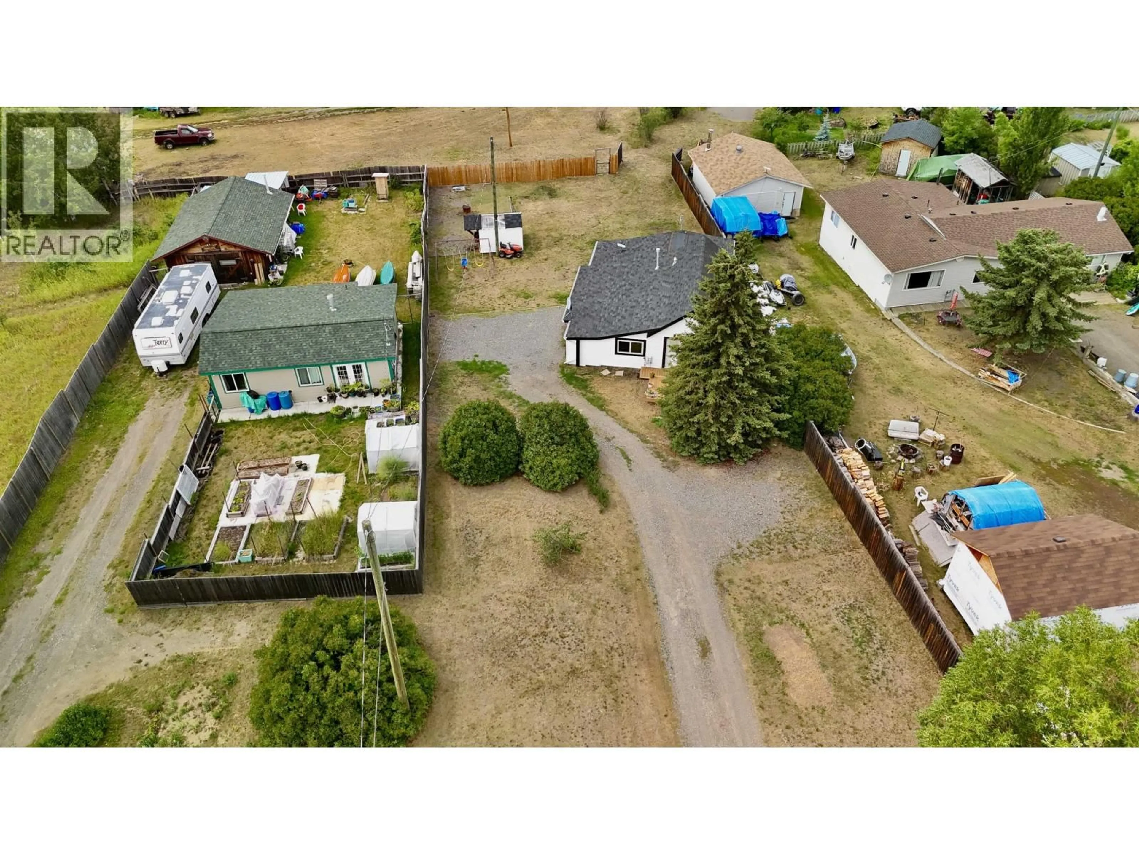 A pic from outside/outdoor area/front of a property/back of a property/a pic from drone, unknown for 4847 TIMOTHY LAKE ROAD, Lac La Hache British Columbia V0K1T0