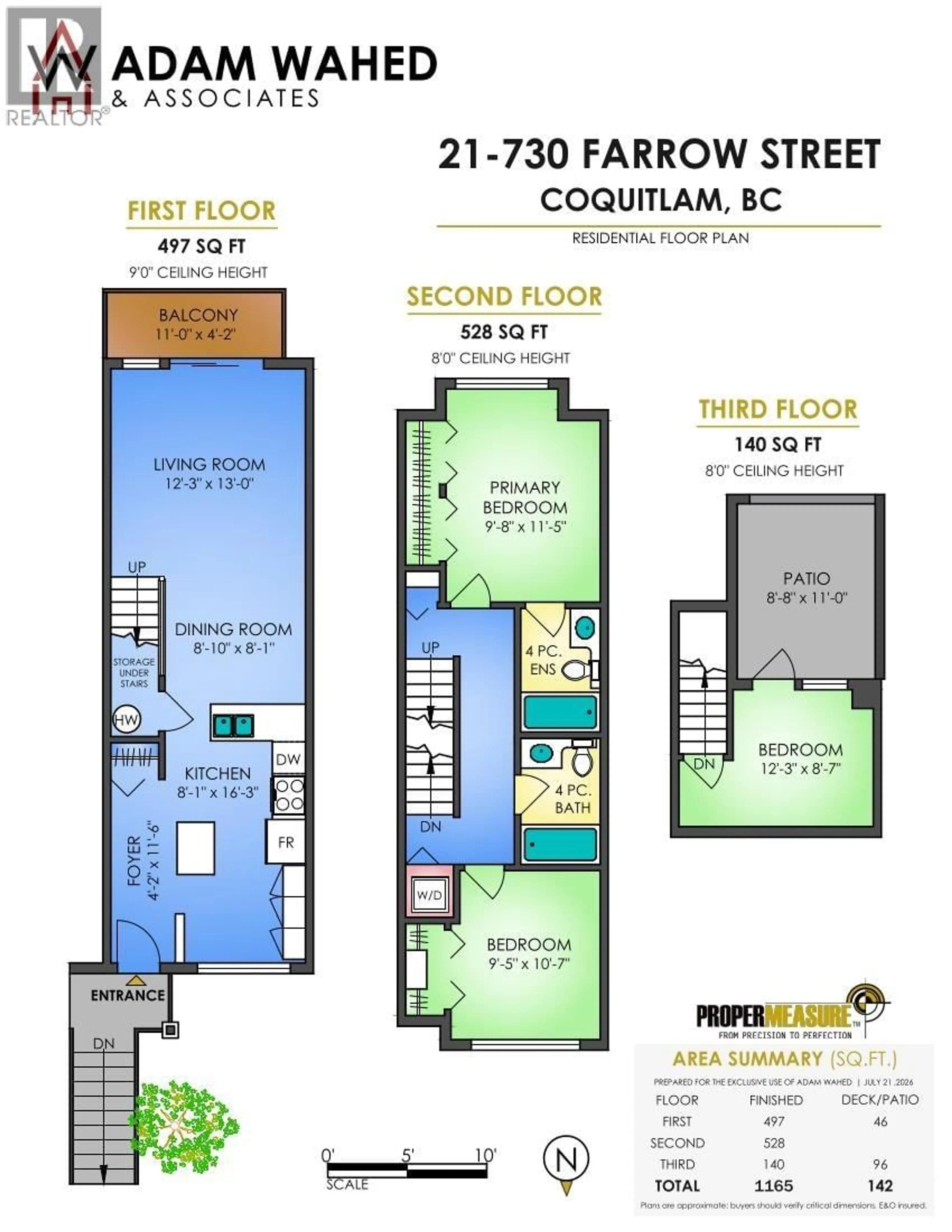 Floor plan for 21 - 730 FARROW STREET, Coquitlam British Columbia V3J7Y7