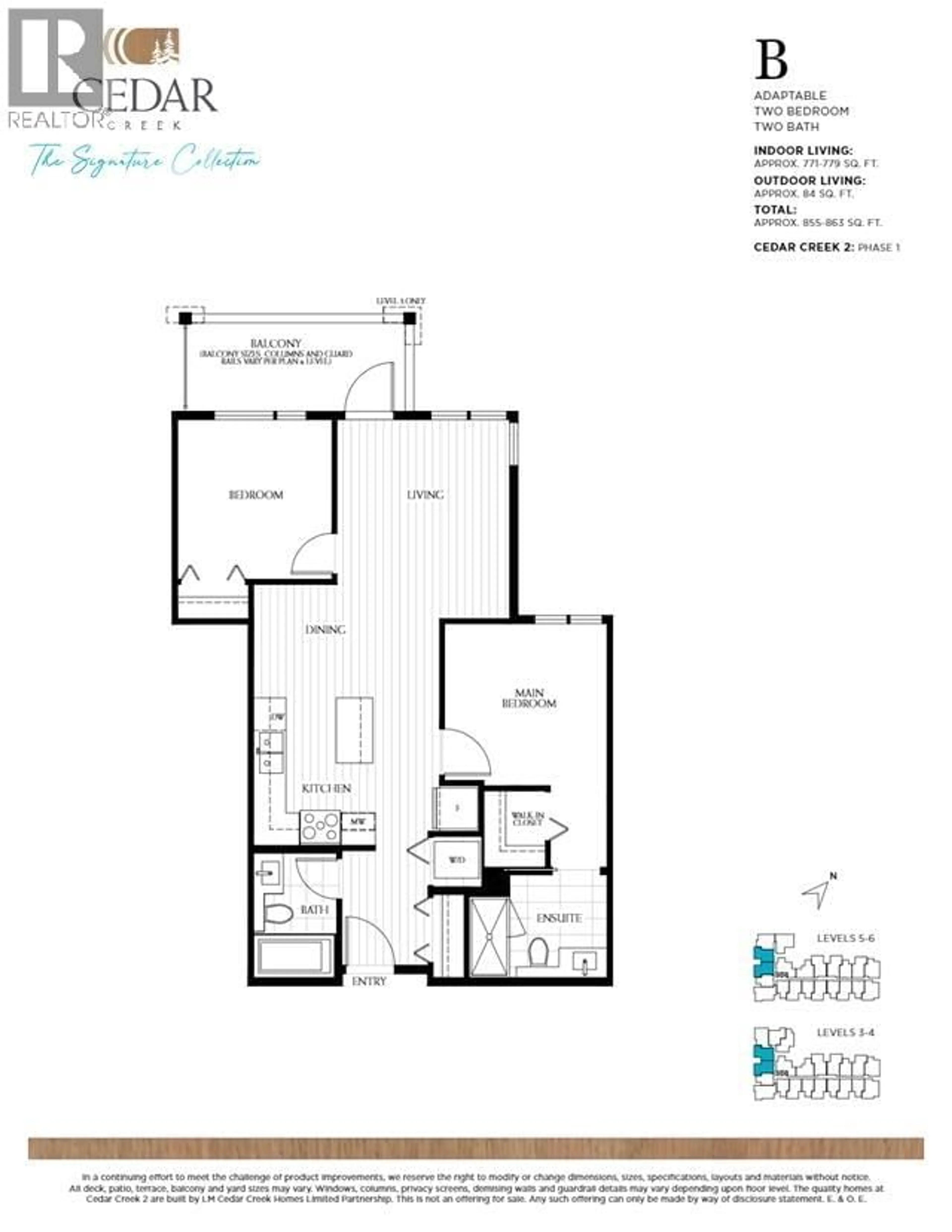 Floor plan for 614 - 7599 15TH STREET, Burnaby British Columbia V3N0H9
