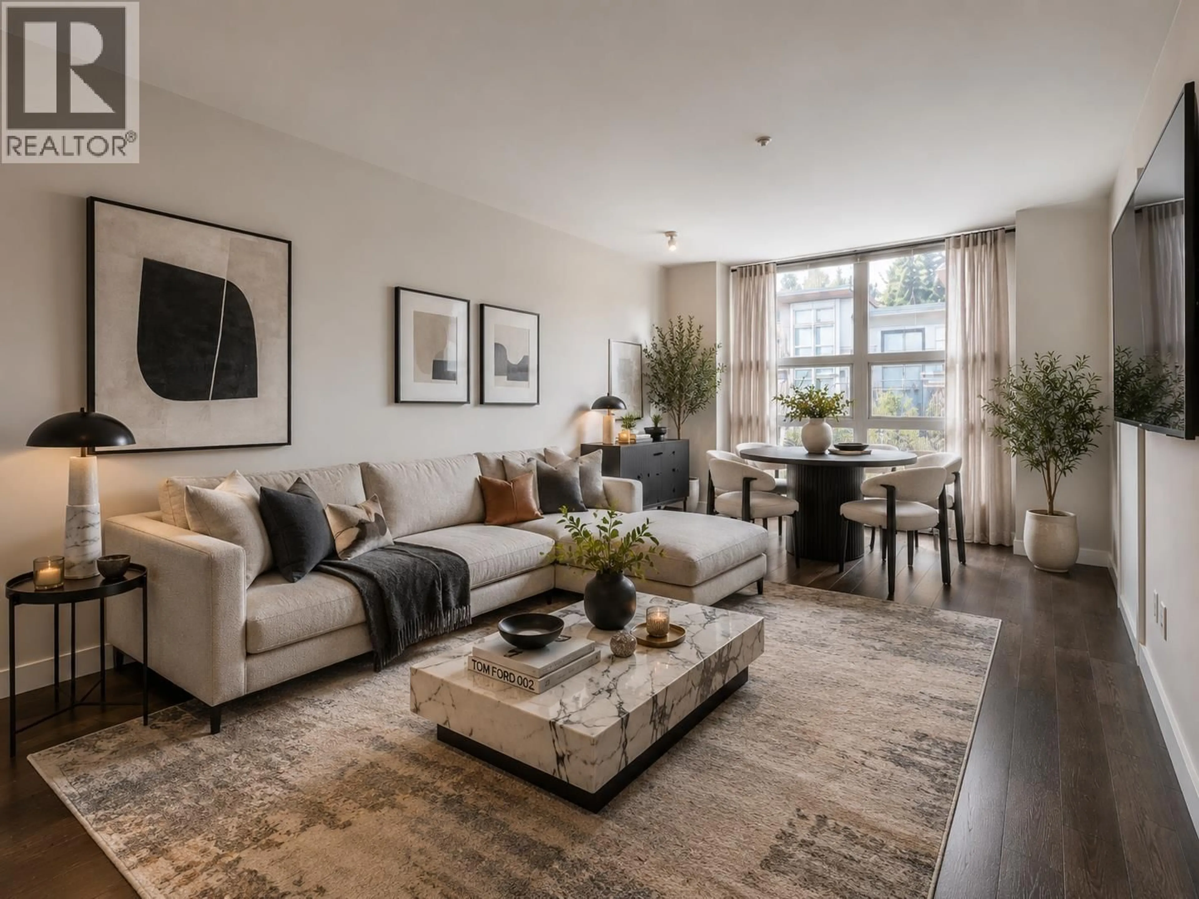 Living room with furniture, unknown for 302 - 1182 16TH STREET, North Vancouver British Columbia V7P0B3