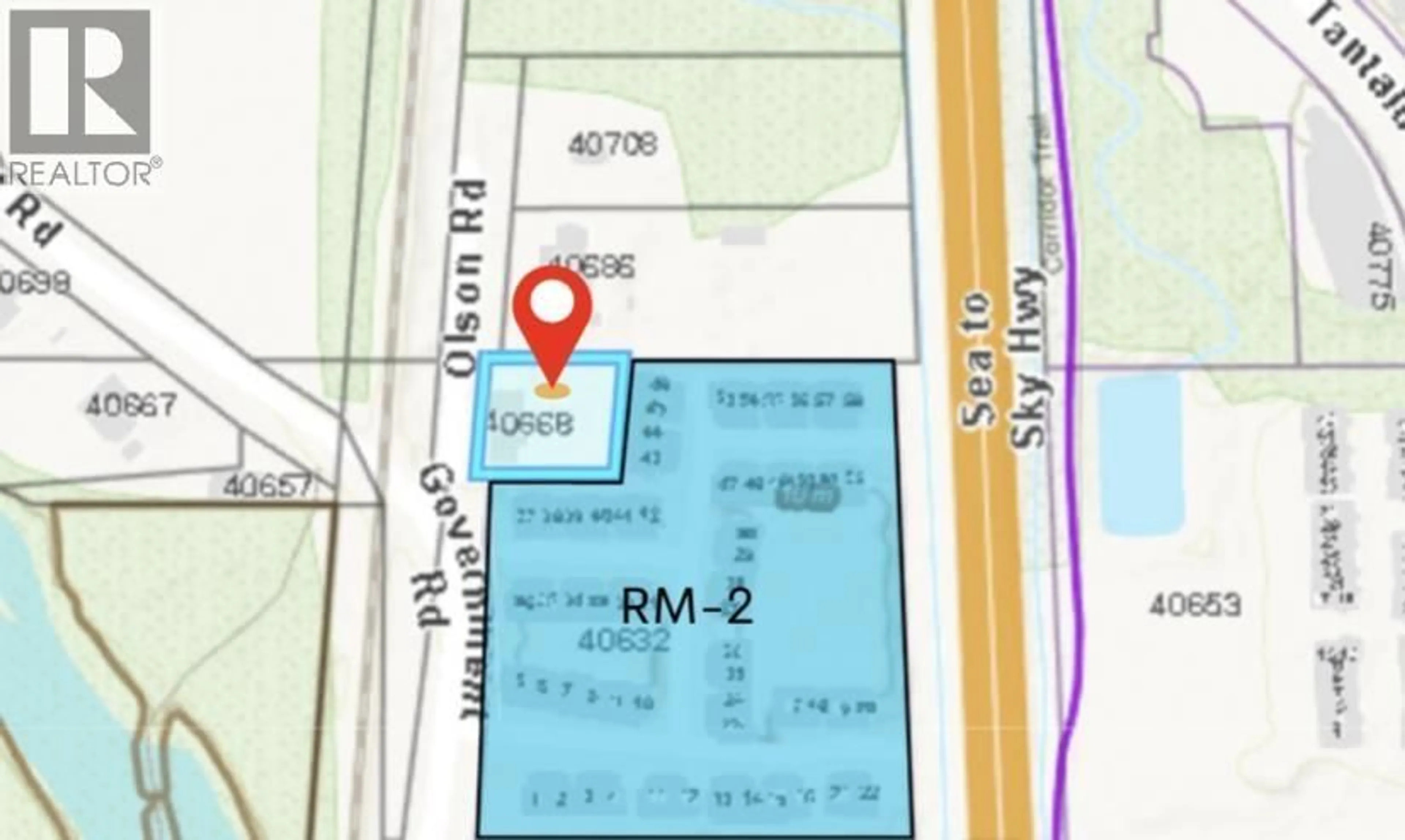 Picture of a map for 40668 OLSON ROAD, Squamish British Columbia V0N1T0