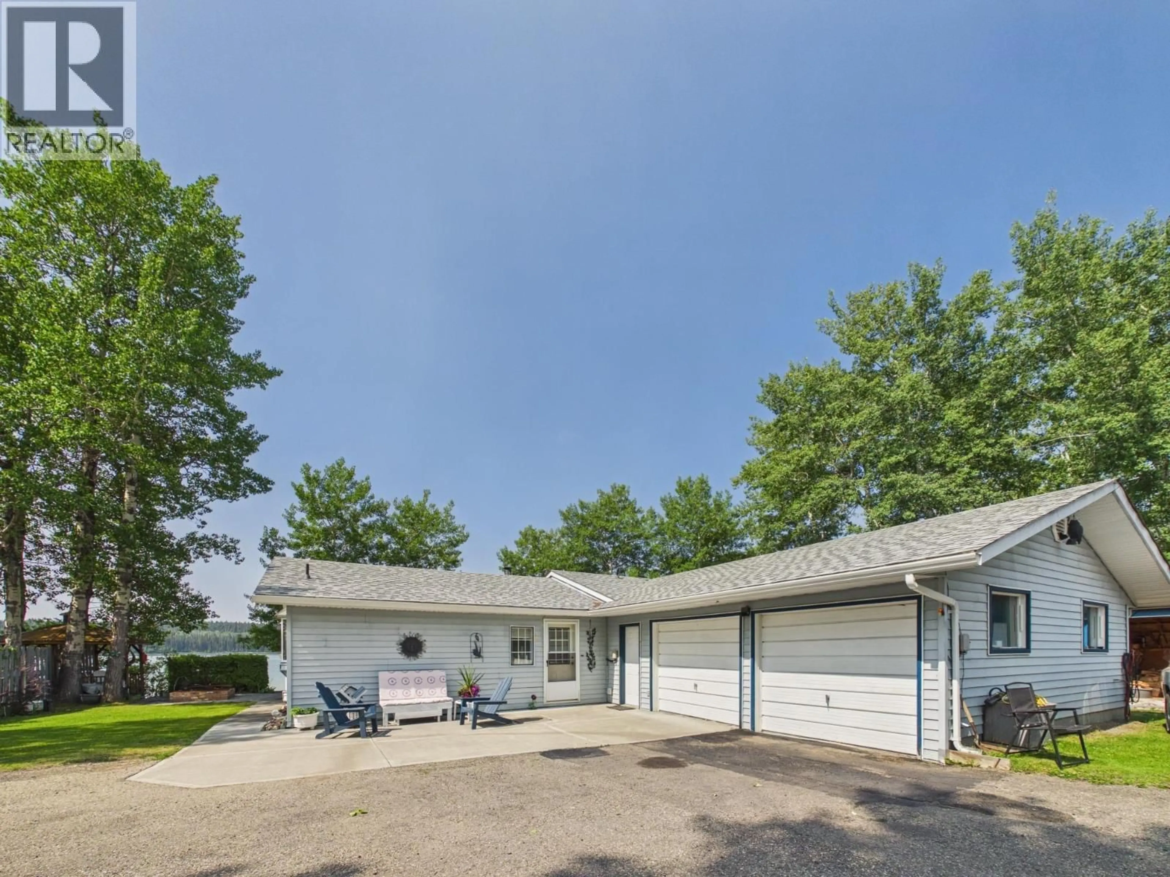 A pic from outside/outdoor area/front of a property/back of a property/a pic from drone, street for 2464 FELKER LAKE DRIVE, Williams Lake British Columbia V2G5J3