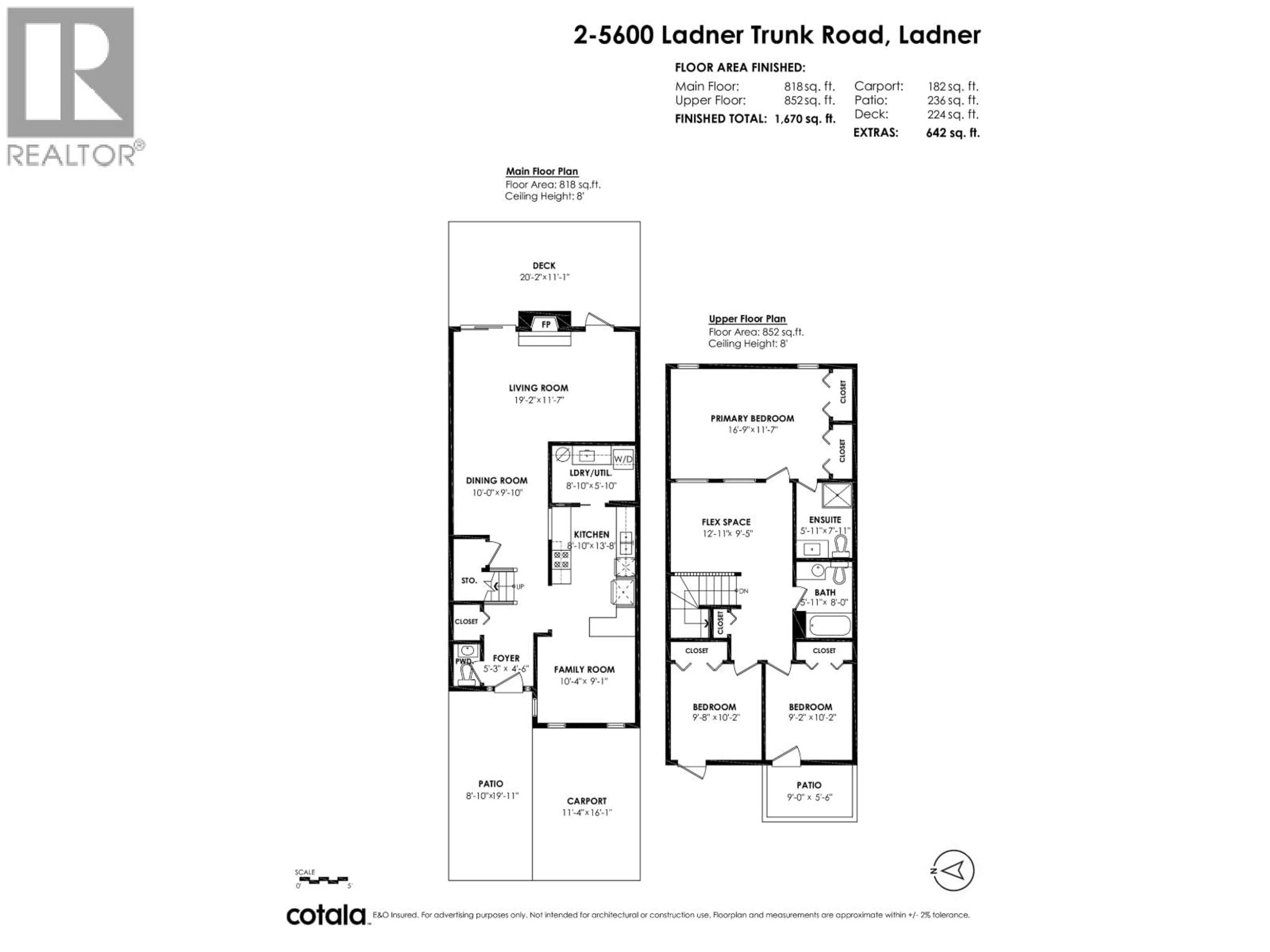 Floor plan for 2 - 5600 LADNER TRUNK ROAD, Delta British Columbia V4K1X4