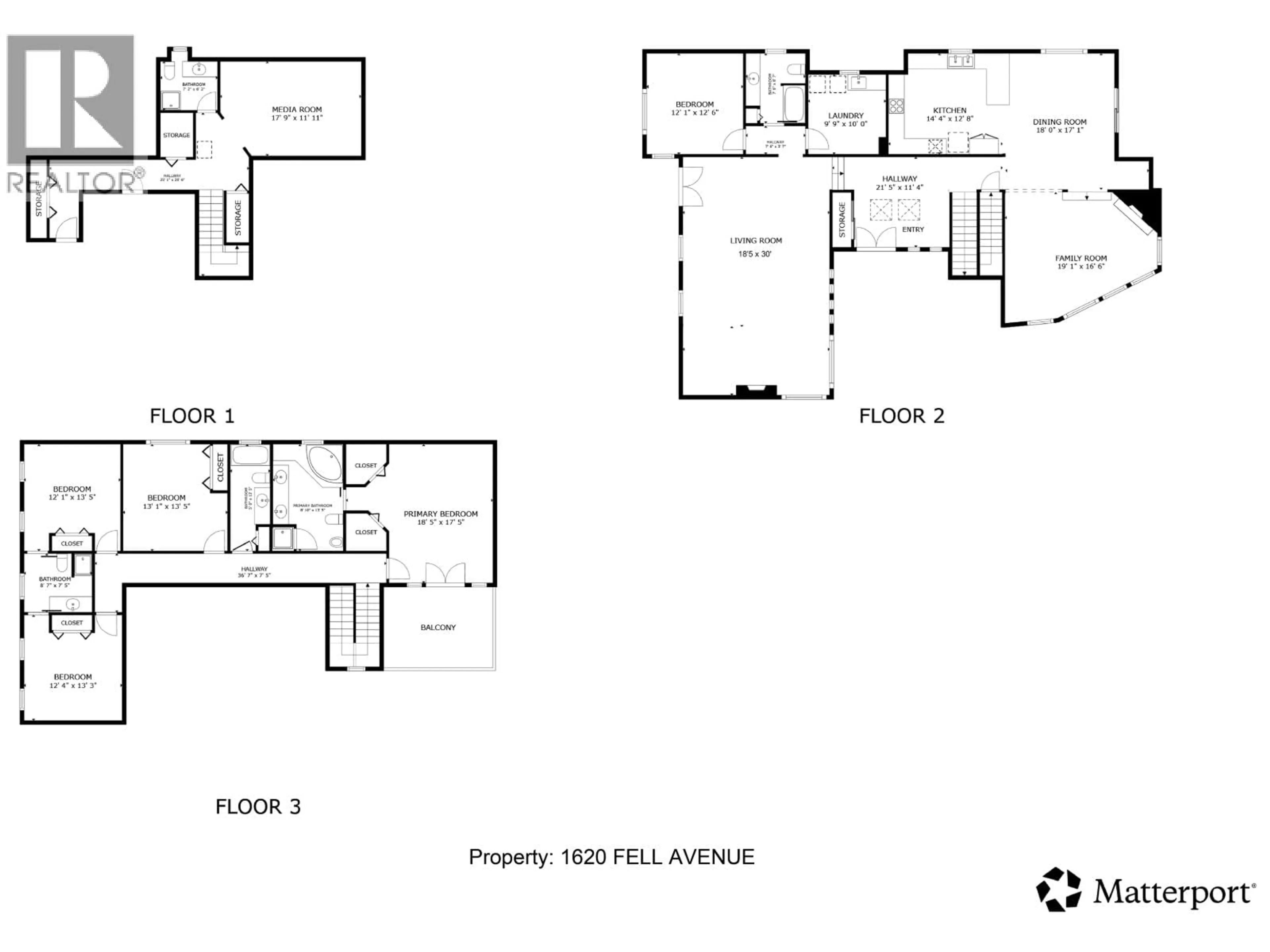 Floor plan for 1620 FELL AVENUE, Burnaby British Columbia V5B3Z5
