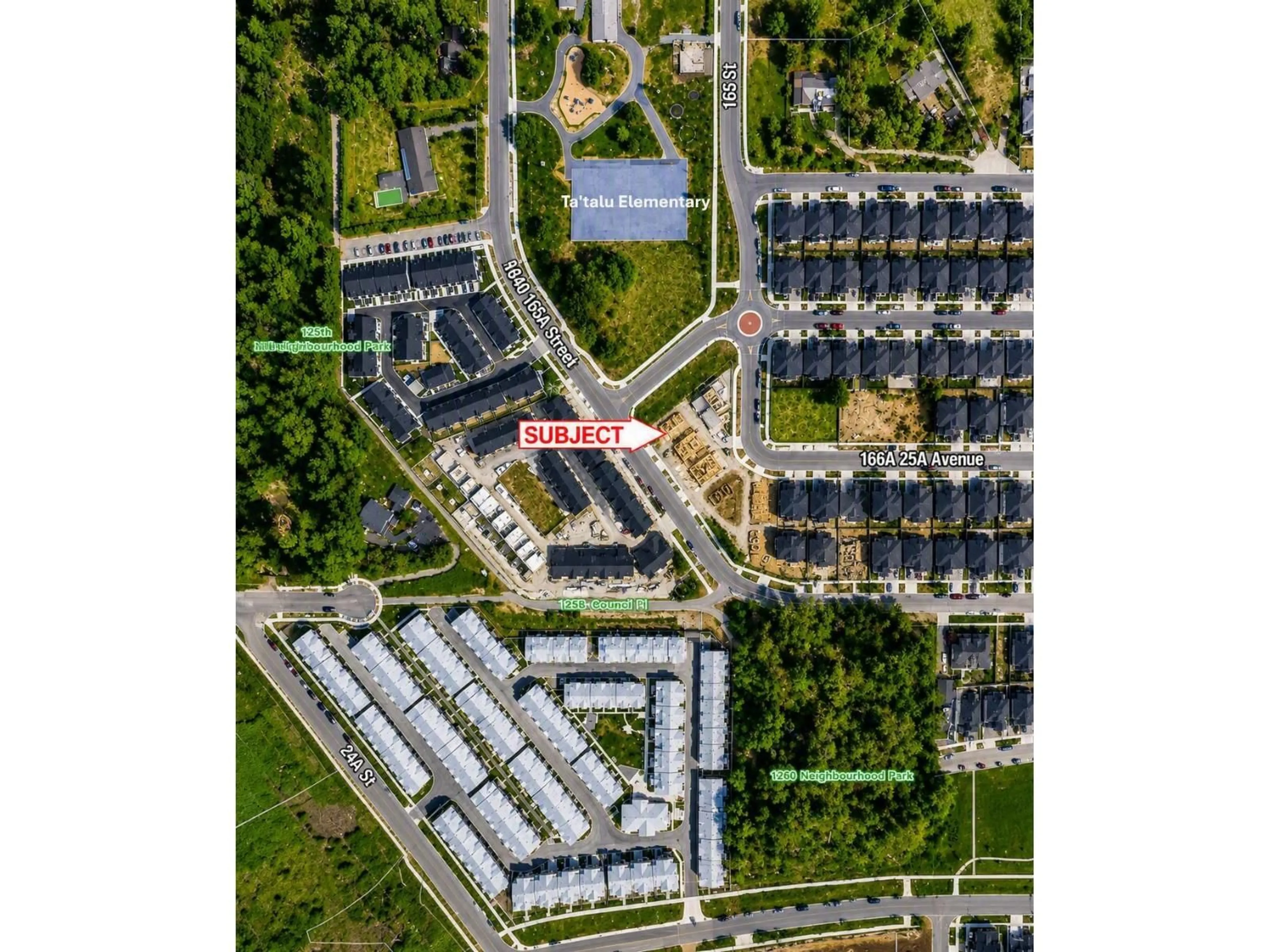 A pic from outside/outdoor area/front of a property/back of a property/a pic from drone, street for 102 - 1840 165A STREET, Surrey British Columbia V3Z9X5