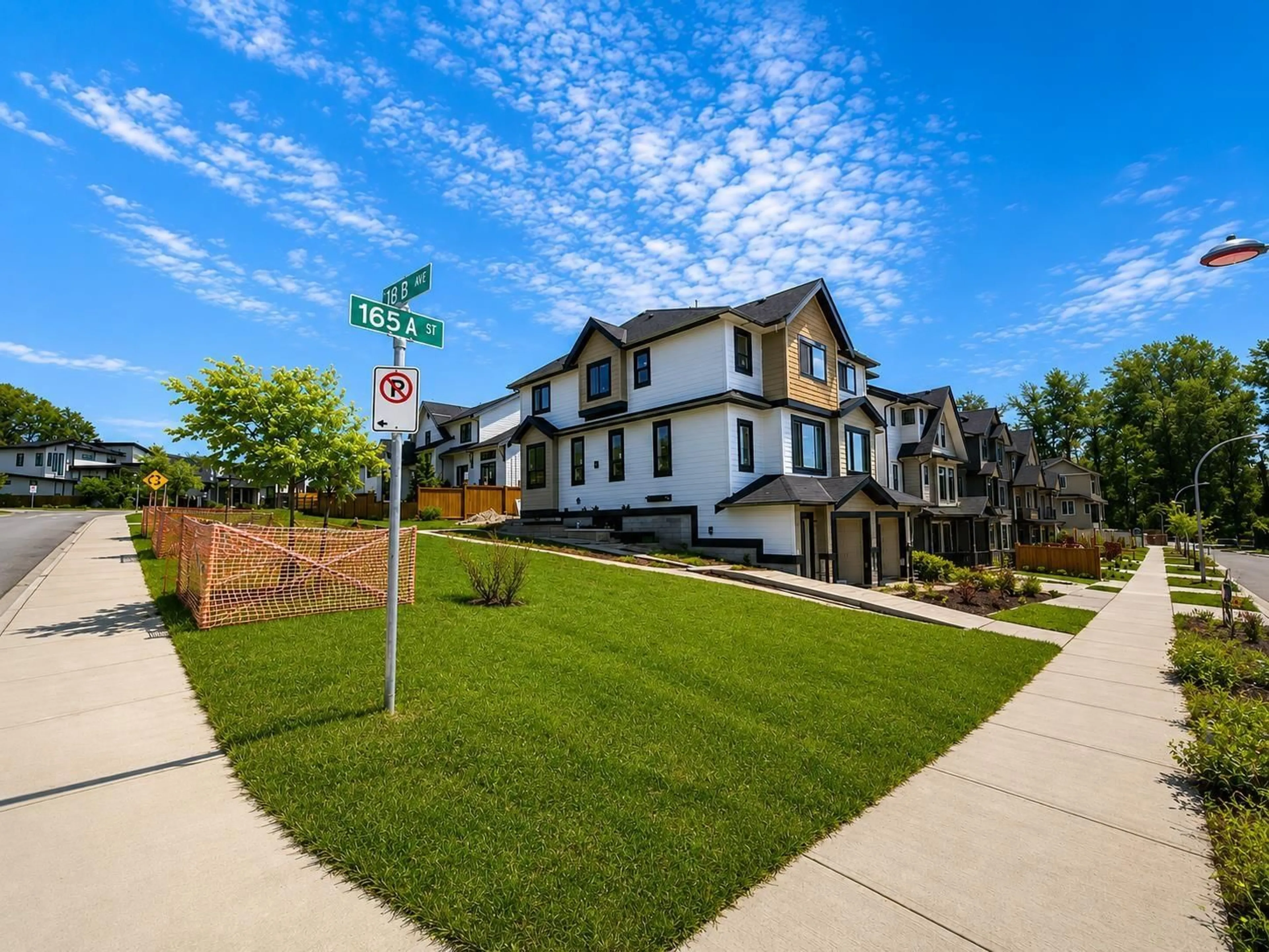 A pic from outside/outdoor area/front of a property/back of a property/a pic from drone, street for 101 - 1840 165A STREET, Surrey British Columbia V3Z9X5