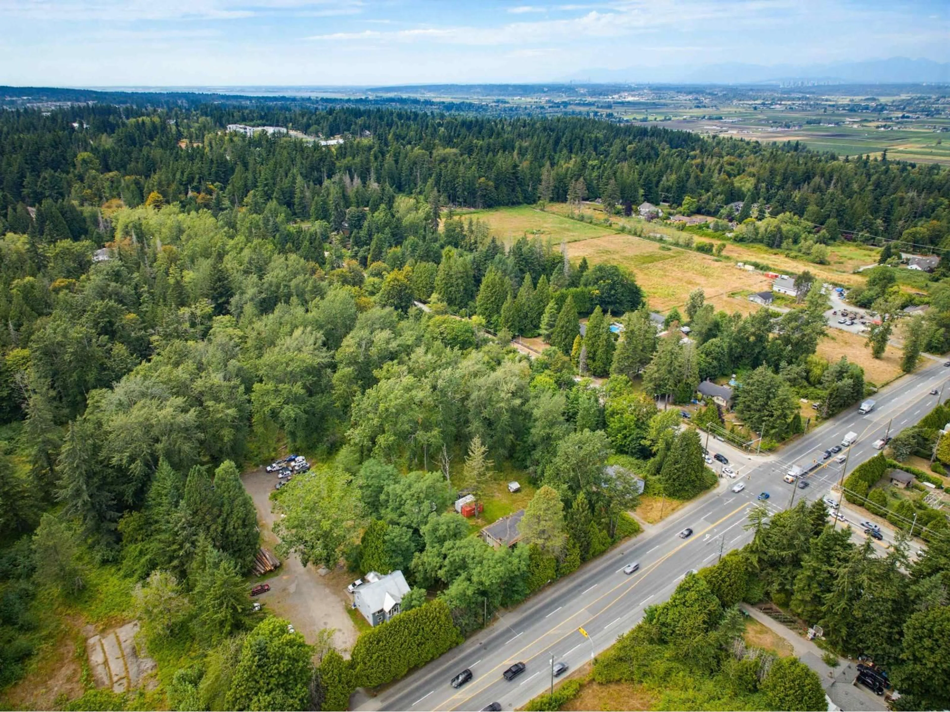 A pic from outside/outdoor area/front of a property/back of a property/a pic from drone, forest/trees view for 2355 176 STREET, Surrey British Columbia V3Z9W4