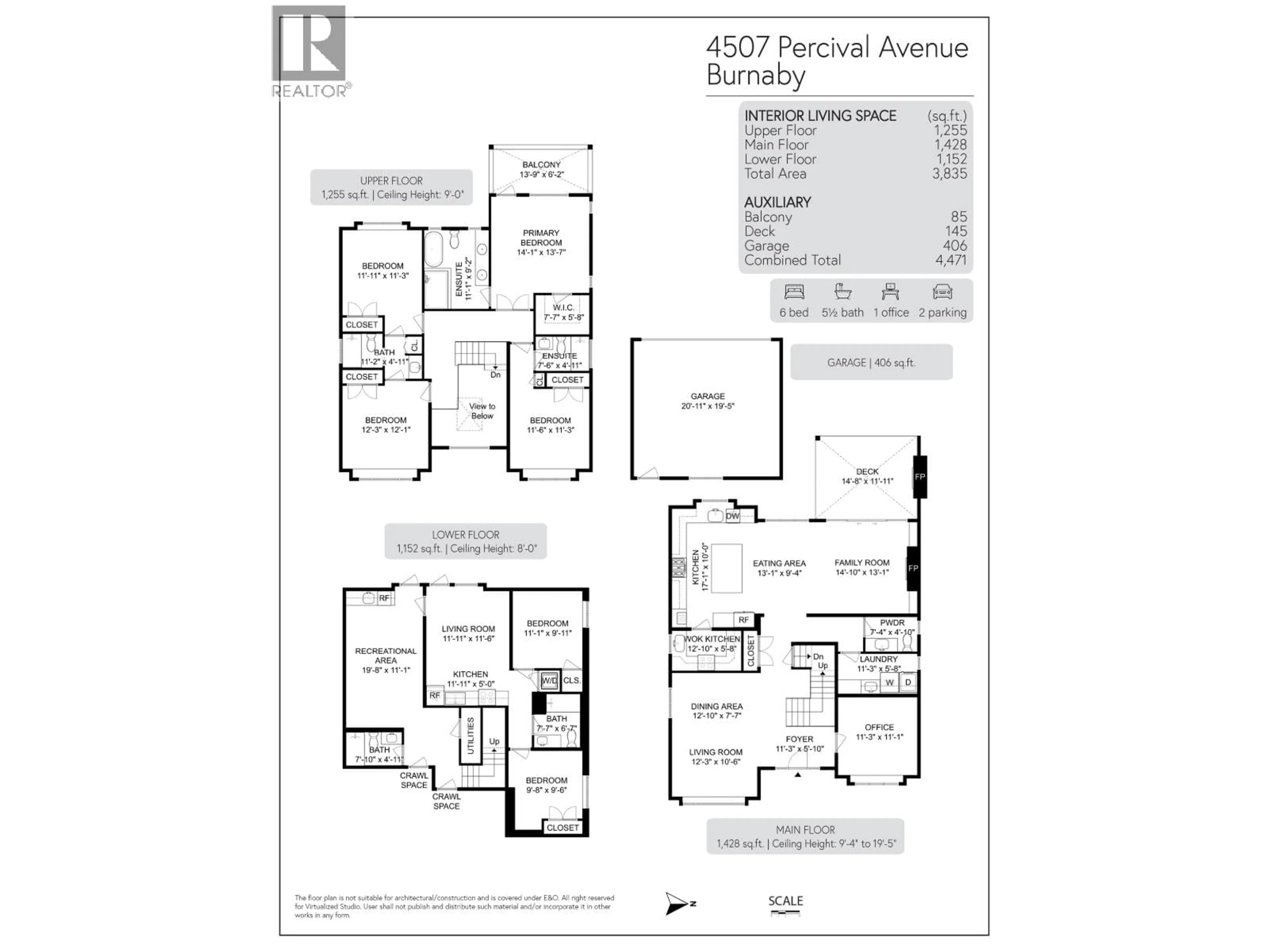Floor plan for 4507 PERCIVAL AVENUE, Burnaby British Columbia V5G3S4