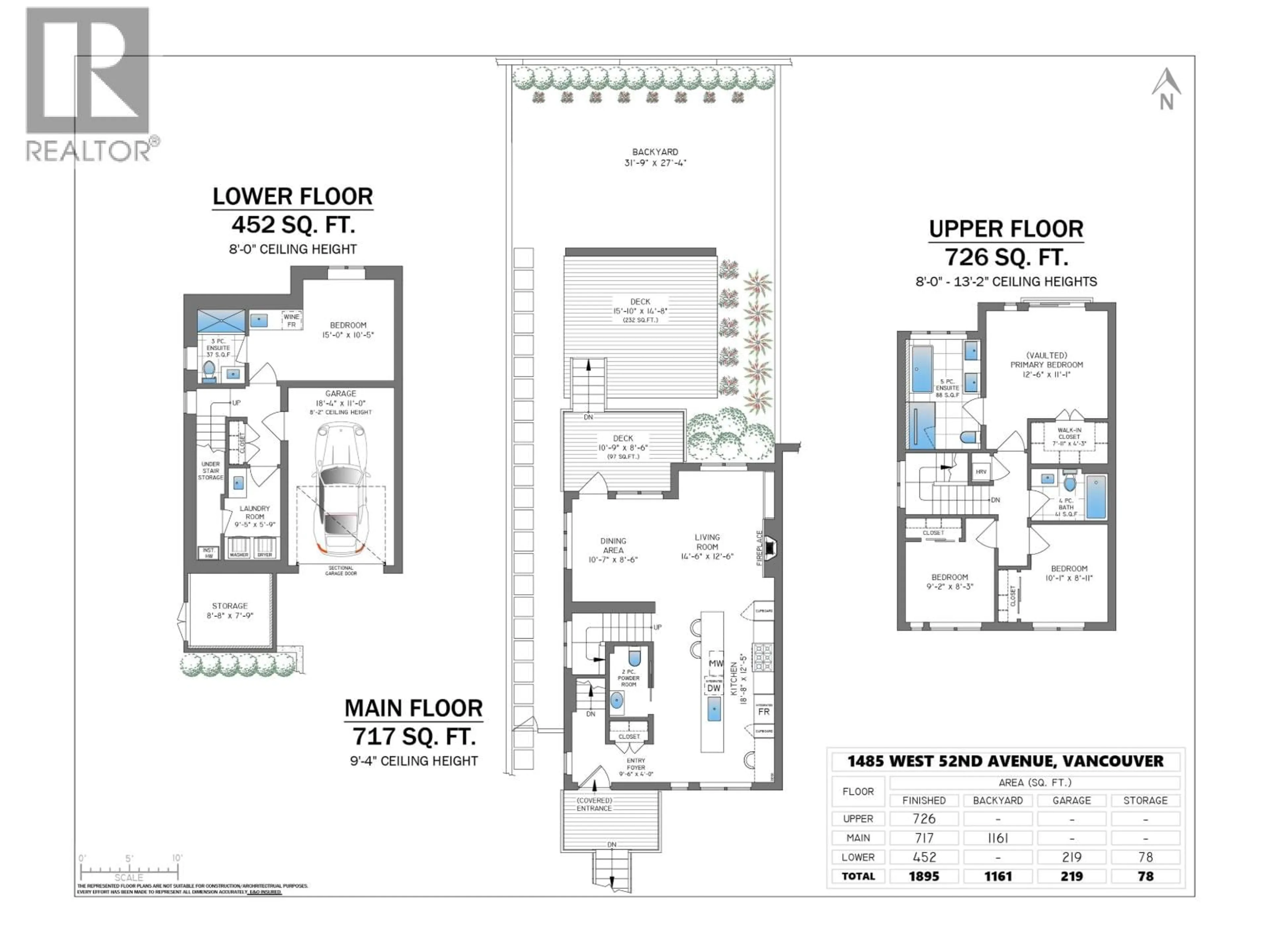 Floor plan for 1485 52ND AVENUE, Vancouver British Columbia V6P1H9