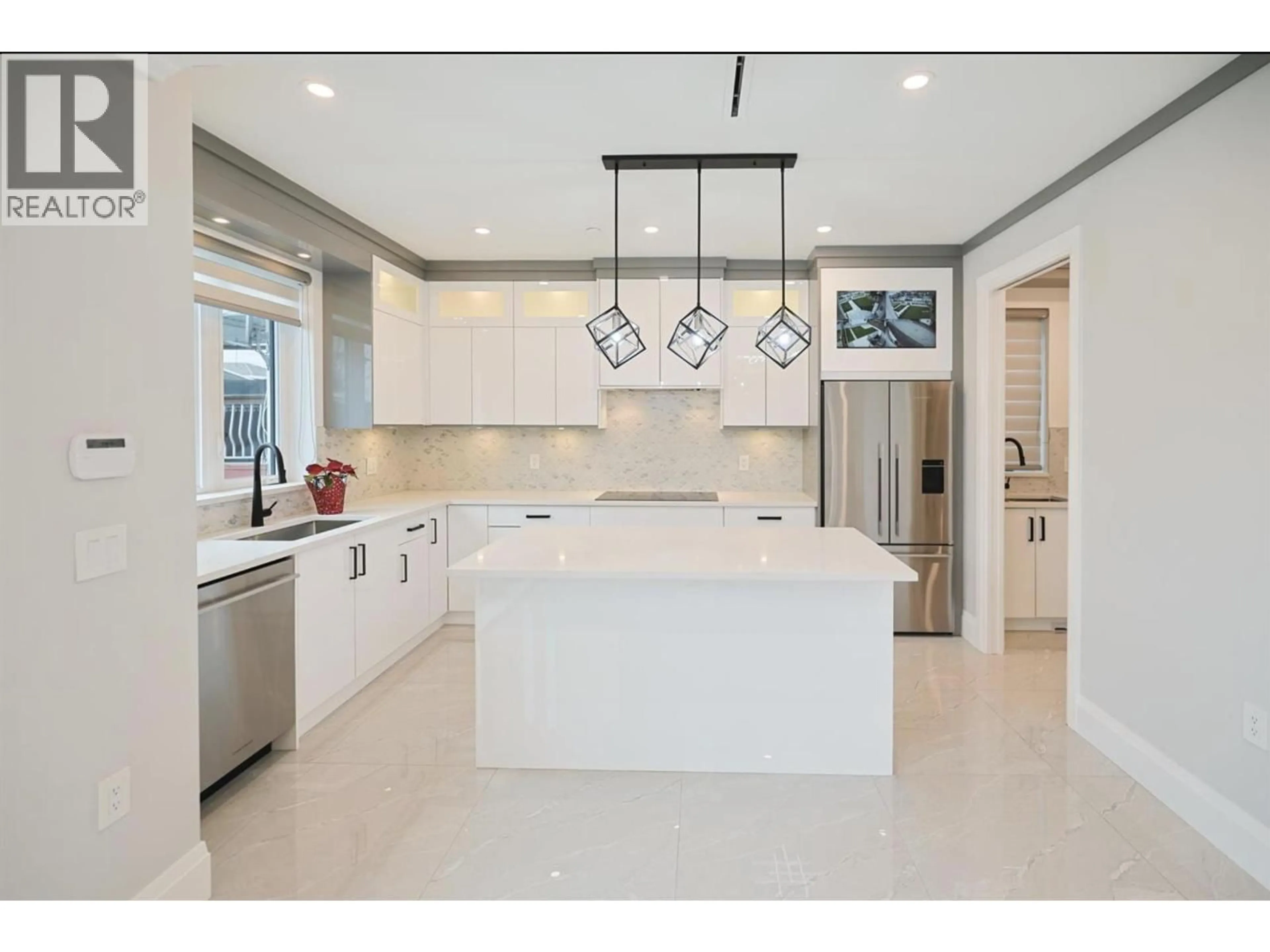 Contemporary kitchen, ceramic/tile floor for 2984 KITCHENER STREET, Vancouver British Columbia V5K3E5