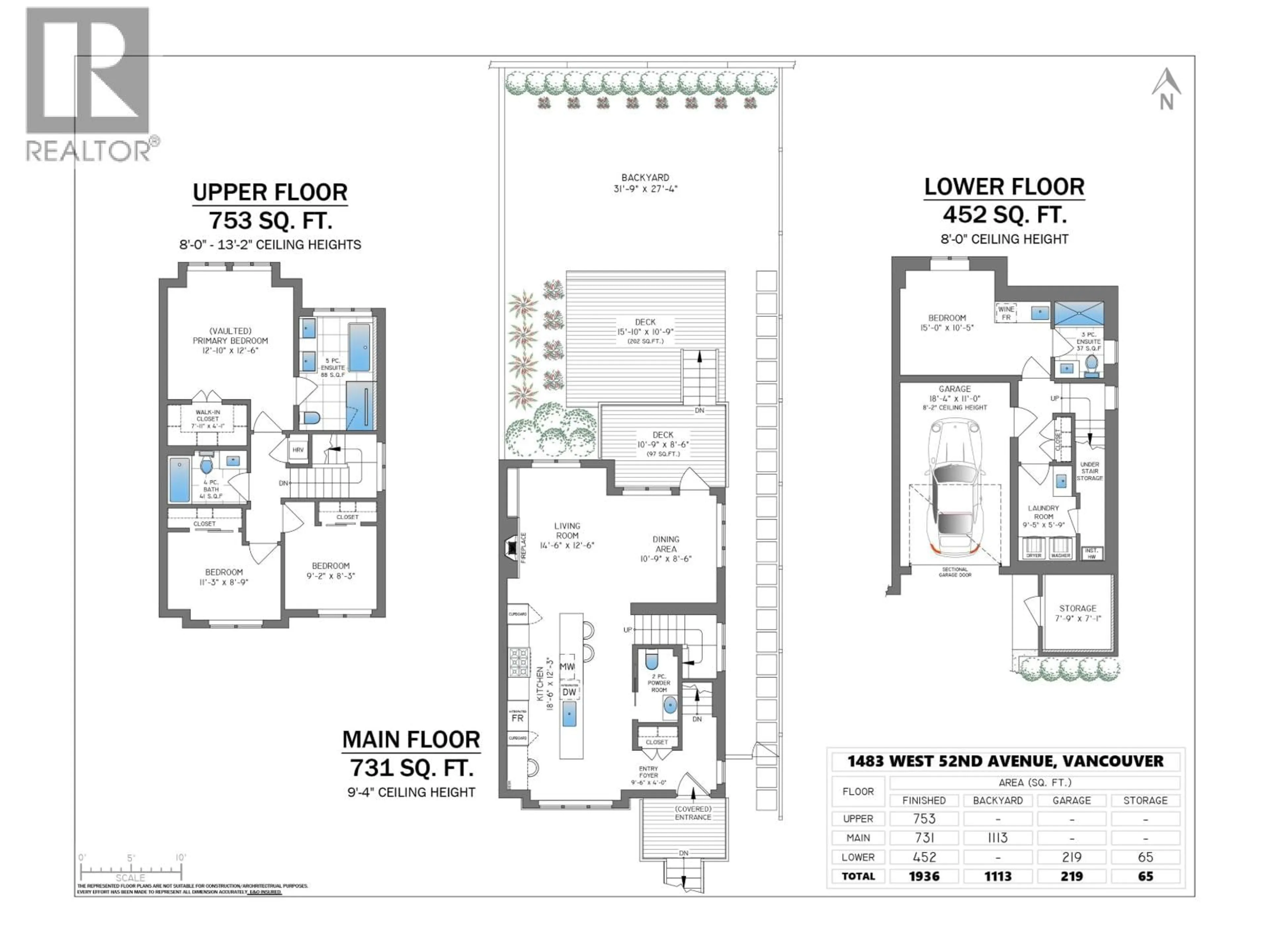 Floor plan for 1483 52ND AVENUE, Vancouver British Columbia V6P1H9